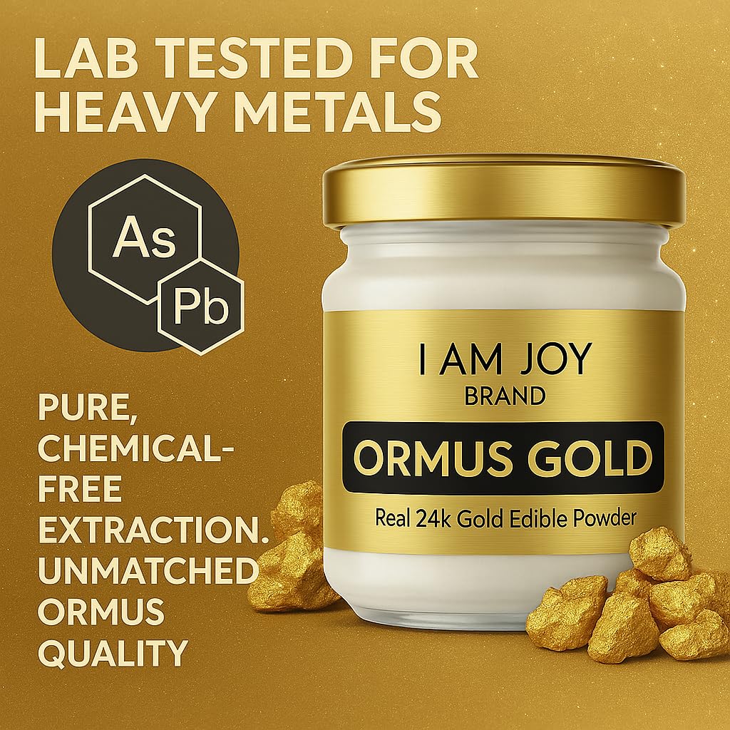 I Am Joy co. Pure Ormus White Gold Powder Monoatomic M-State 24k 99.99% 0.776 oz
