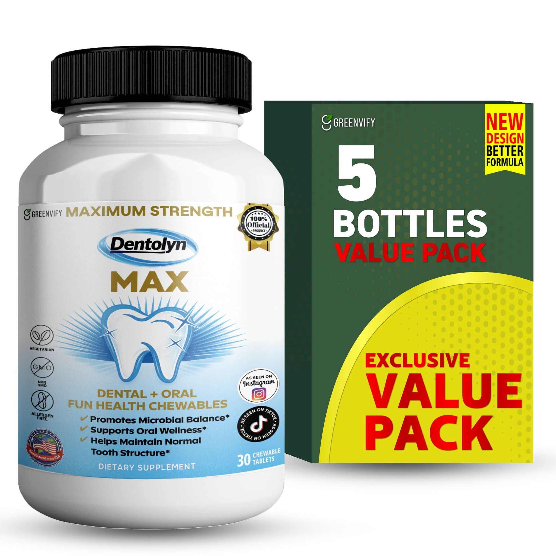 GREENVIFY Dentolyn Dental Chewables Capsule 60 Capsules