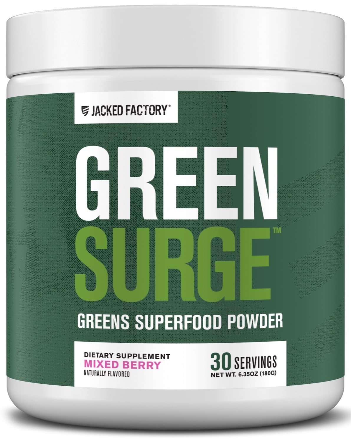 Jacked Factory Green Surge Green Superfood Powder - Mixed Berry 6.35