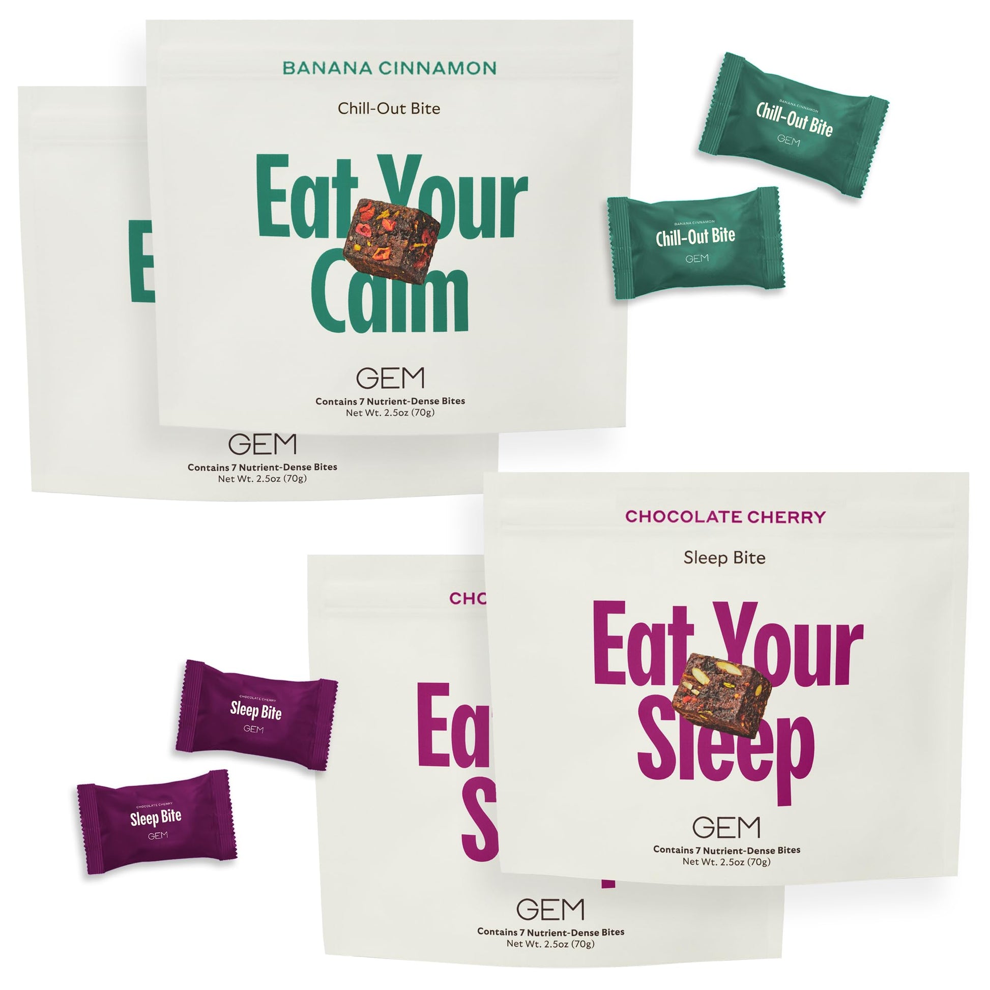 GEM Total Relaxation Bundle – Calm & Sleep Bites Chewable, 28 Count