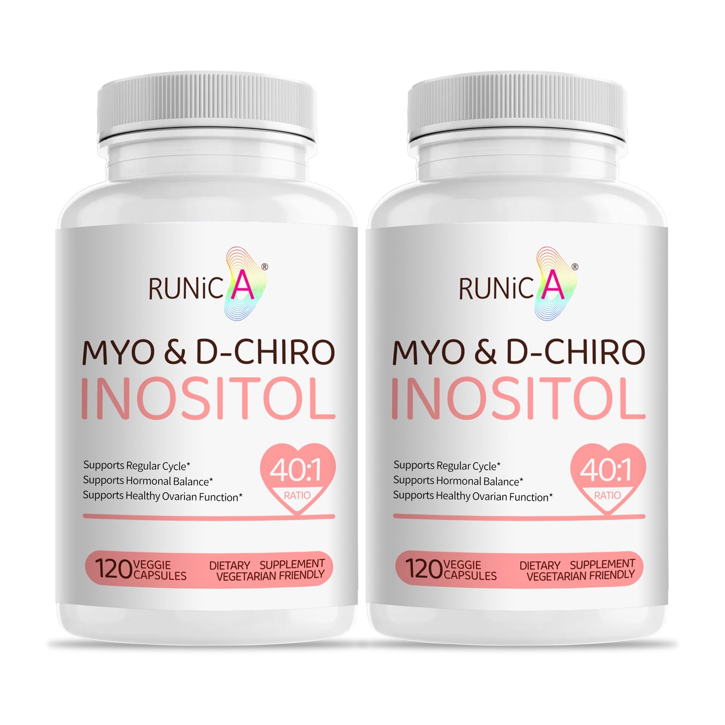 RUNICA Myo-Inositol & D-Chiro Inositol (40:1 Ratio) Capsules, 240