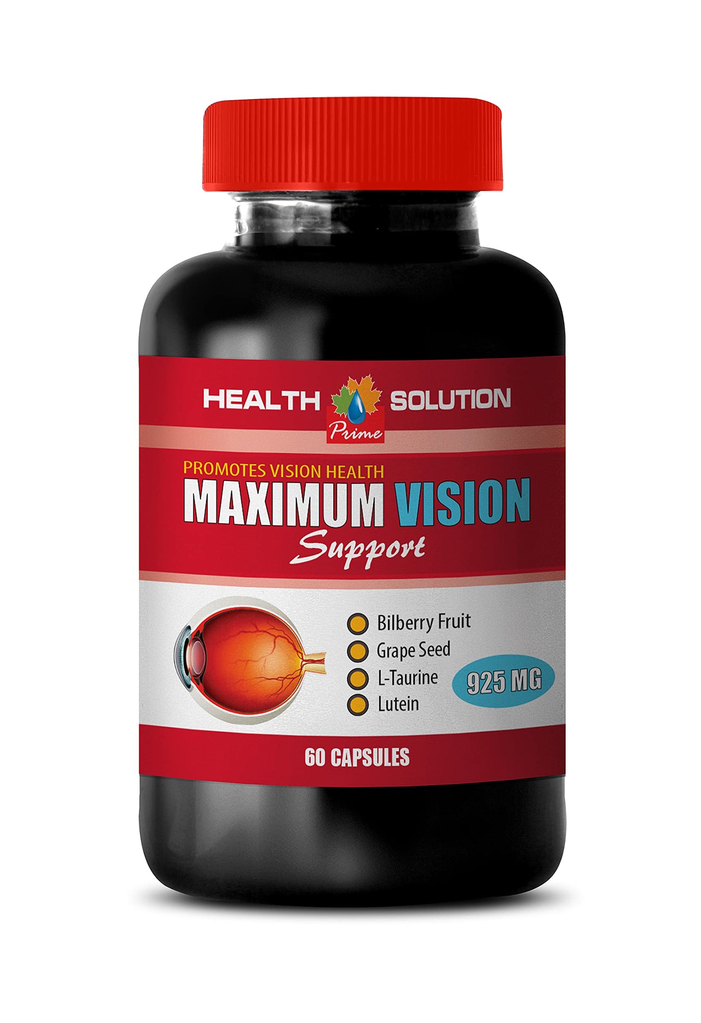 Health Solution Prime Eye Vitamins with Lutein & Bilberry Capsules, 60 Count