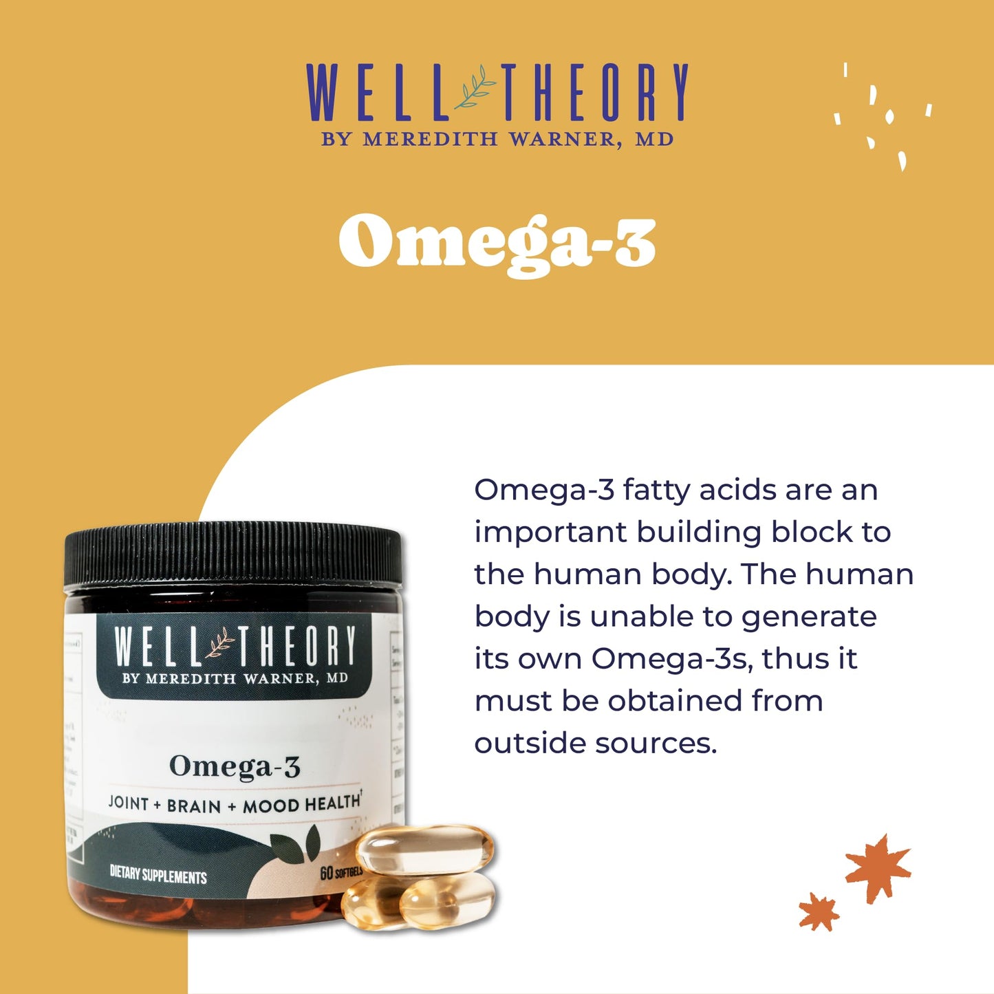 WELL THEORY Super Omega-3 Softgels, 60 Softgels