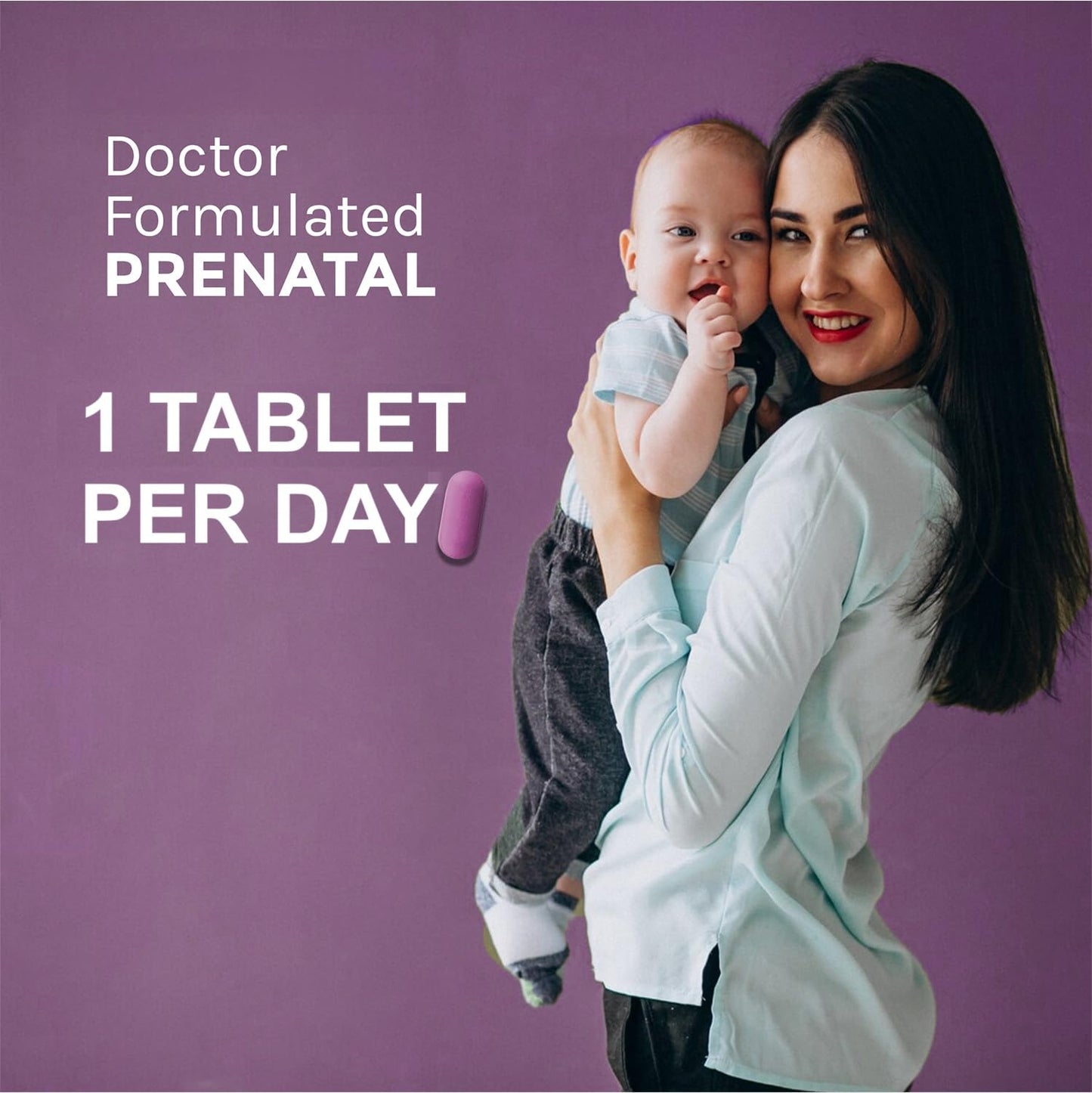 ÉLAN HEALTHCARE MedFertil Fertility Support Prenatal Vitamins with Iron, Myo Inositol, Folic Acid, Iodine, Biotin and B Vitamins, 30 Tablets
