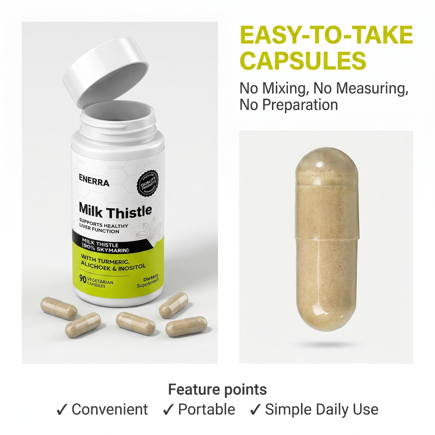 MCArthur Enerra Milk Thistle Capsules, 90 Capsules