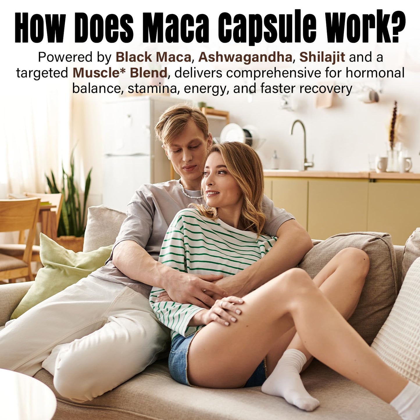 QIVERNAMY Maca Root for Women & Men with Ashwagandha & Black Maca Libido Booster, 840 Capsules