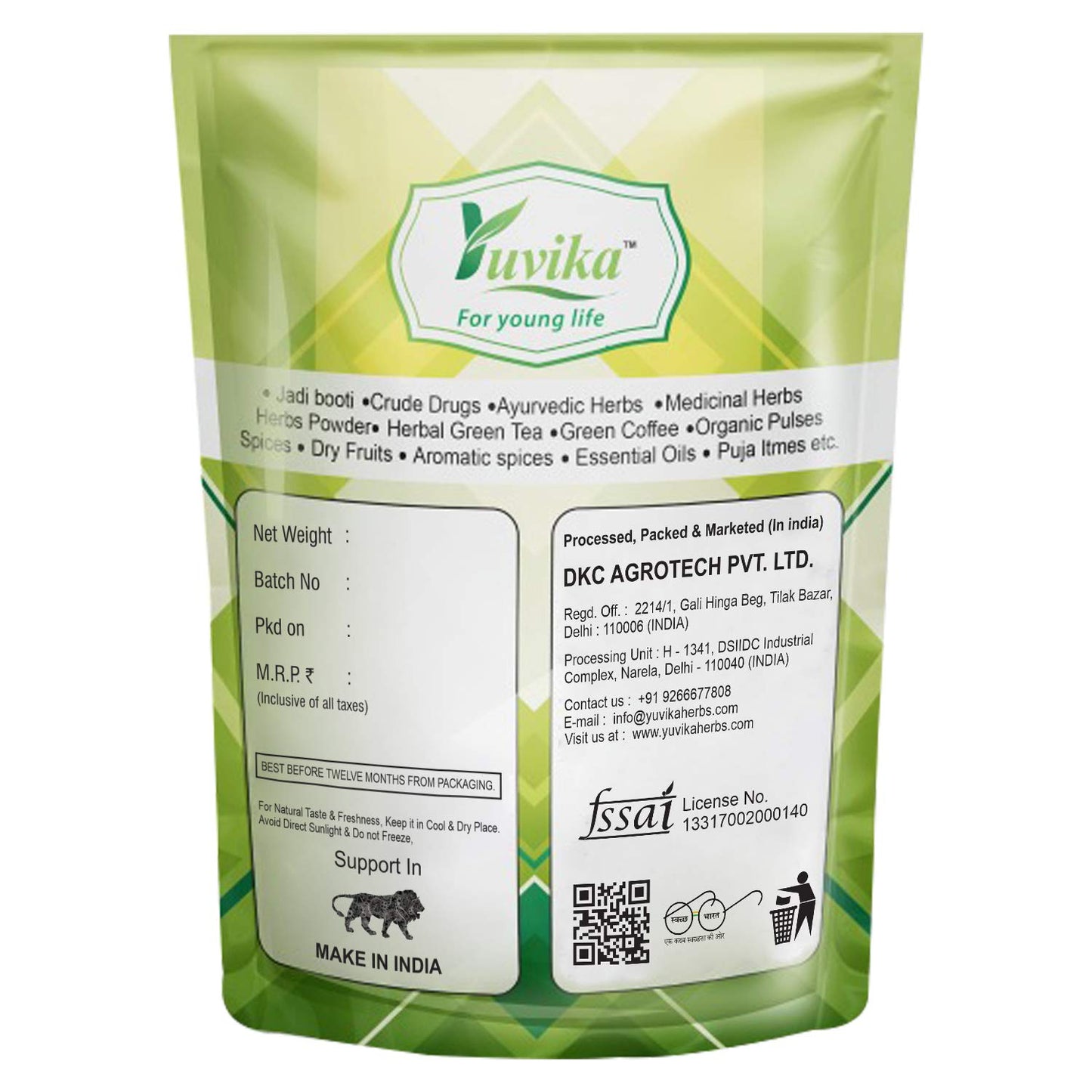 Yuvika Herbs Bijabol Hirabol Murmukhi Francun Commiphora Myrrha Nees Powder 352.74