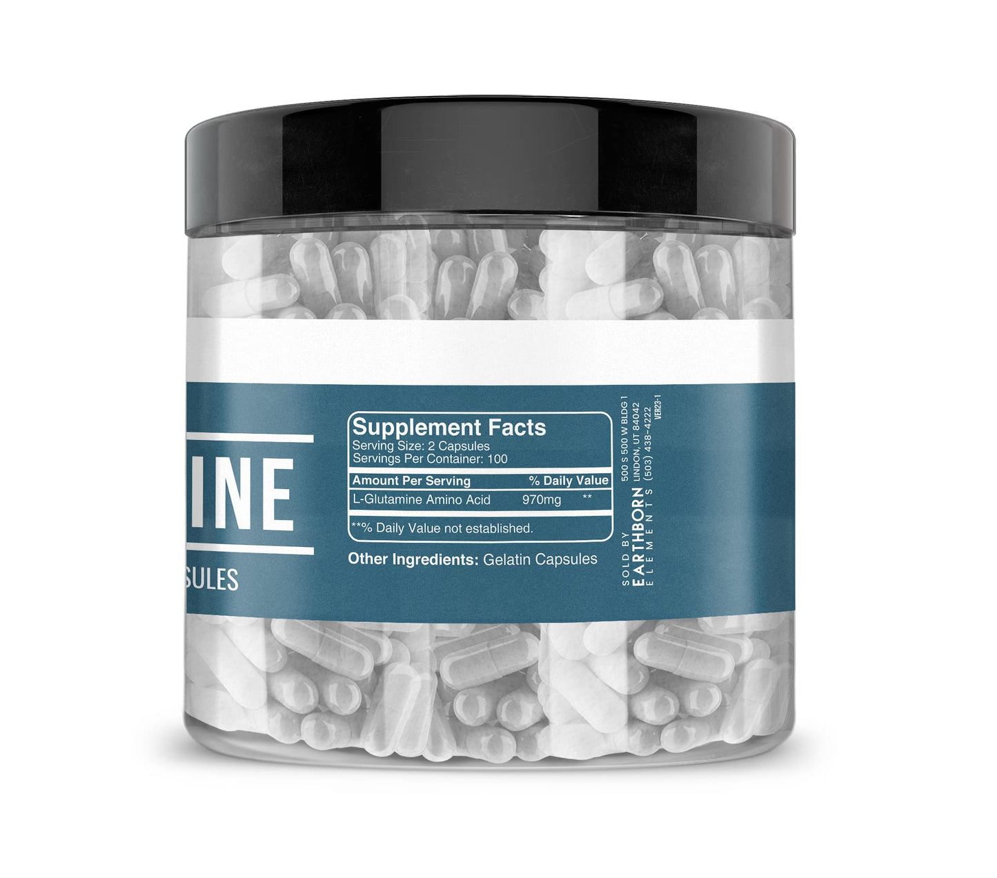 Earthborn Elements L-Glutamine 200 Capsules