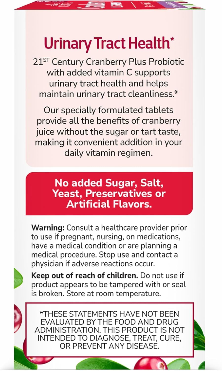 Xllent Cranberry Plus Probiotic Tablets 120