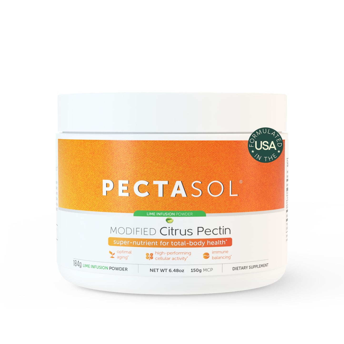 EcoNugenics PectaSol Modified Citrus Pectin Powder 6.48 Ounce