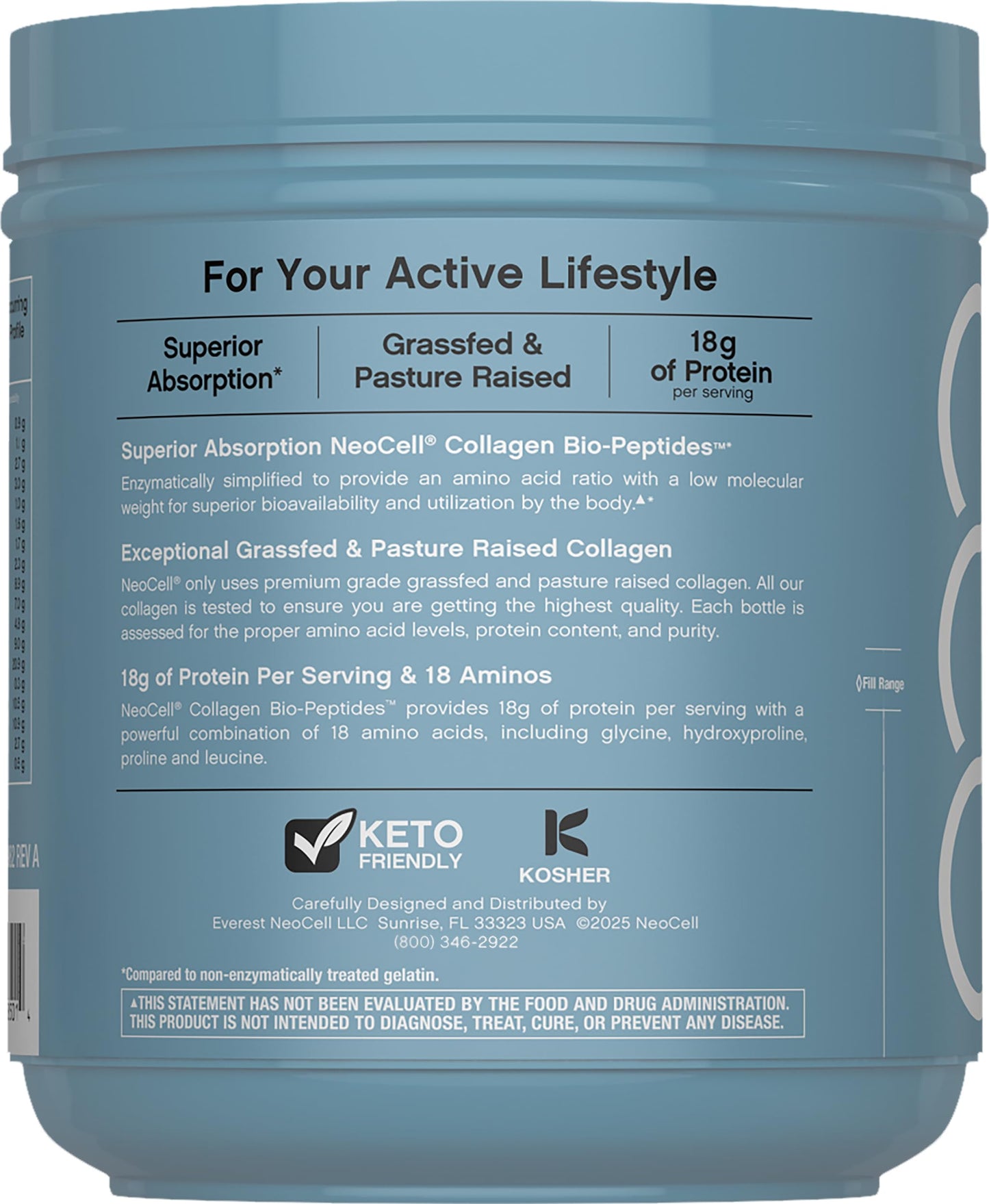 NeoCell Collagen Bio-Peptides Powder 20oz