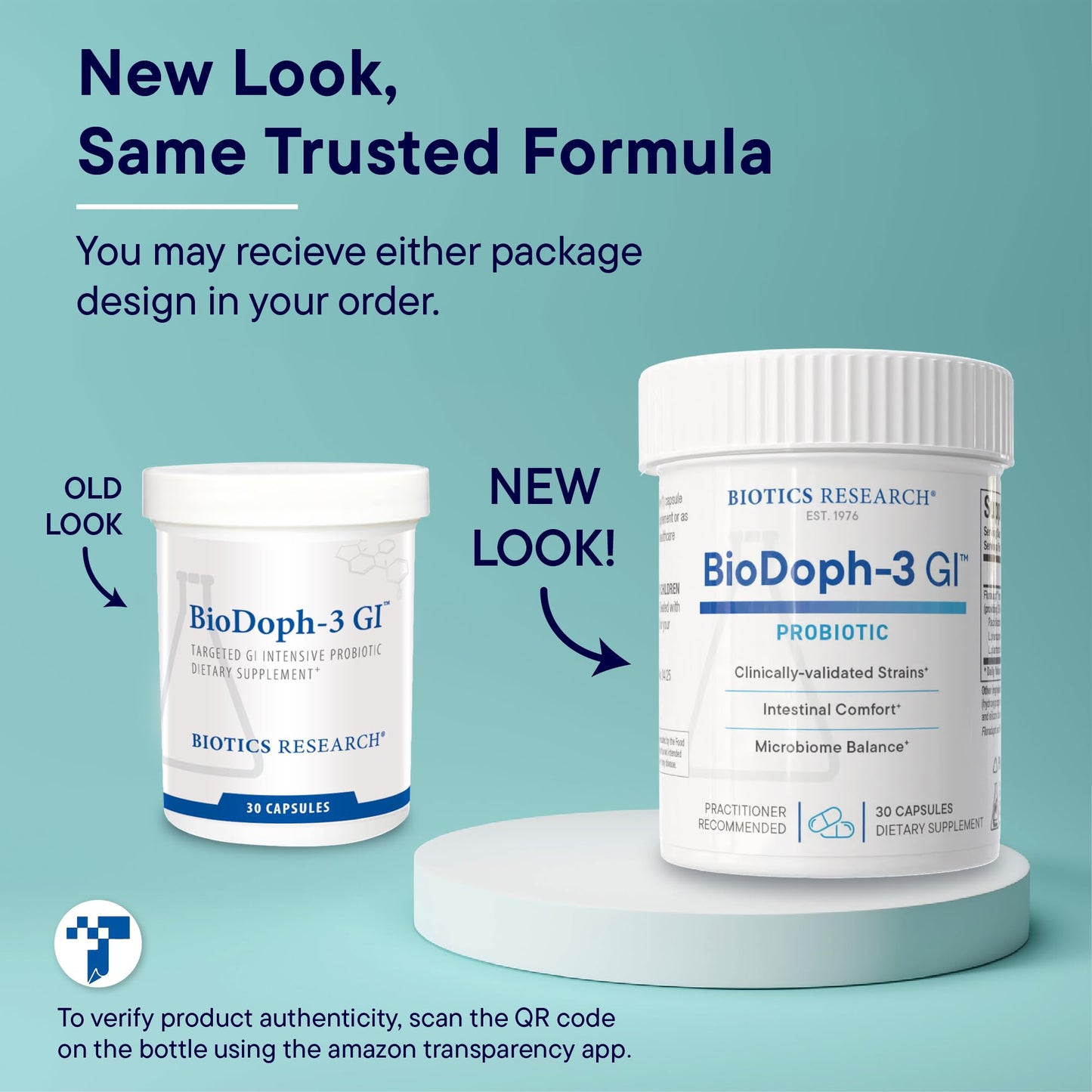 BIOTICS RESEARCH BioDoph-3 GI Targeted Intensive GI Probiotic, 30 Capsules