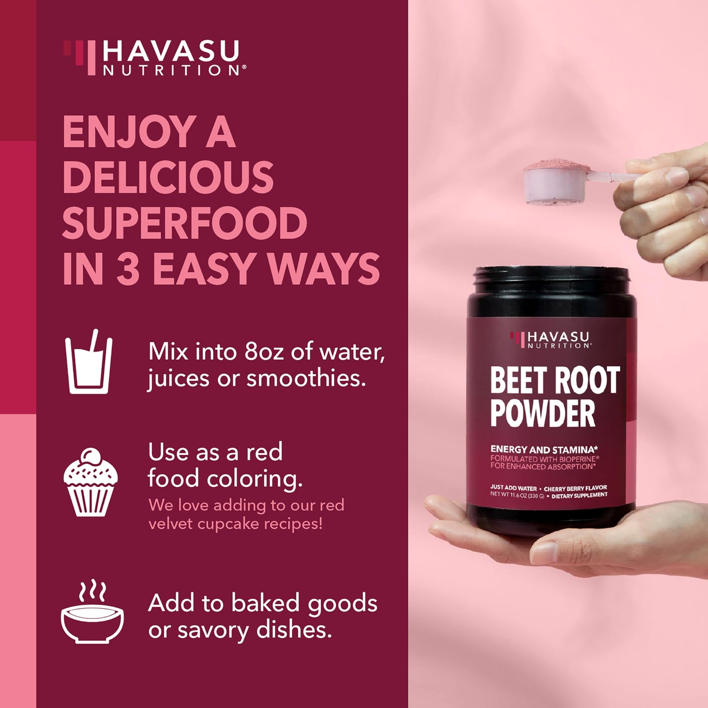 HAVASU NUTRITION Beet Root Powder 11.06 Ounce