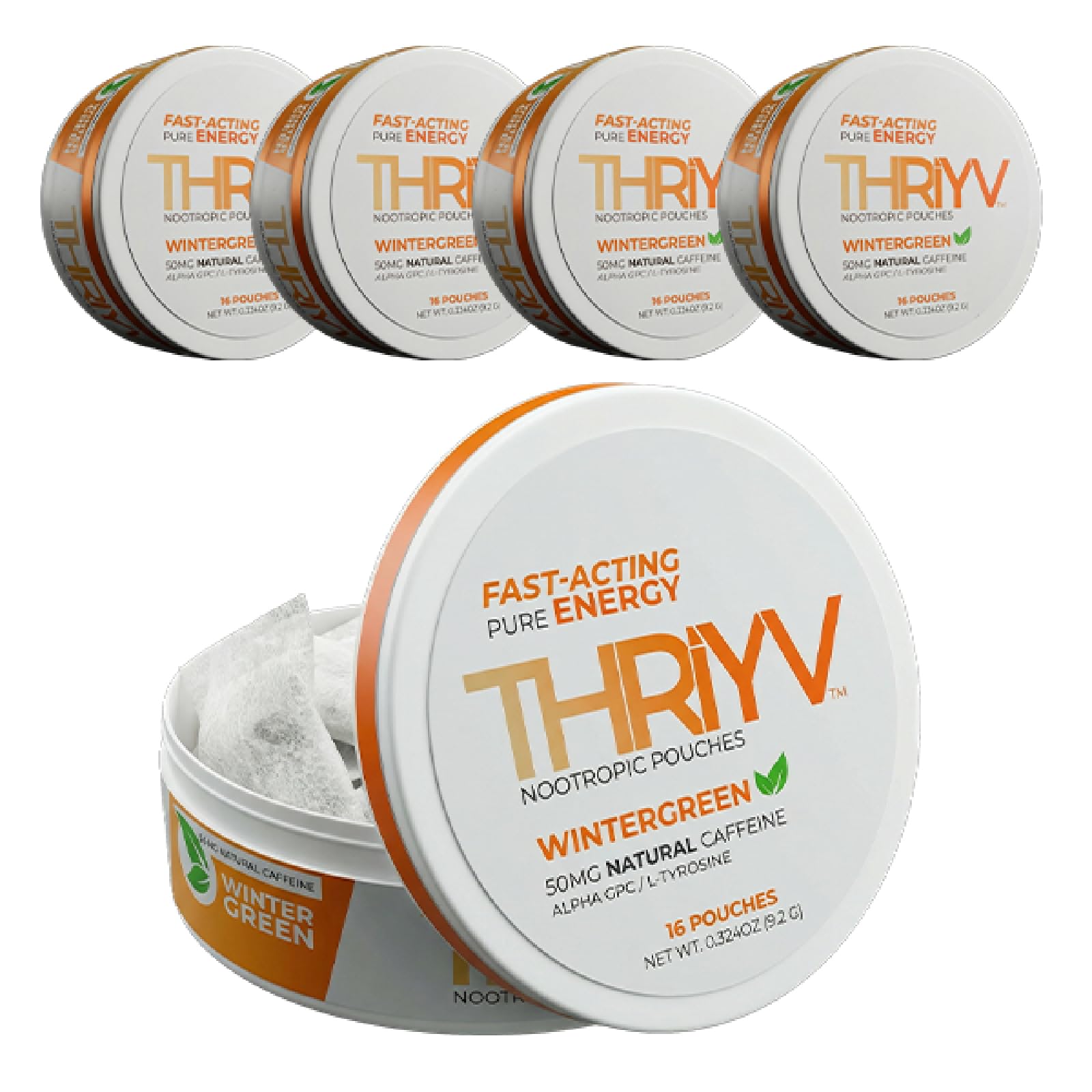 THRIYV Nootropic Energy Pouches Capsule 80 Count