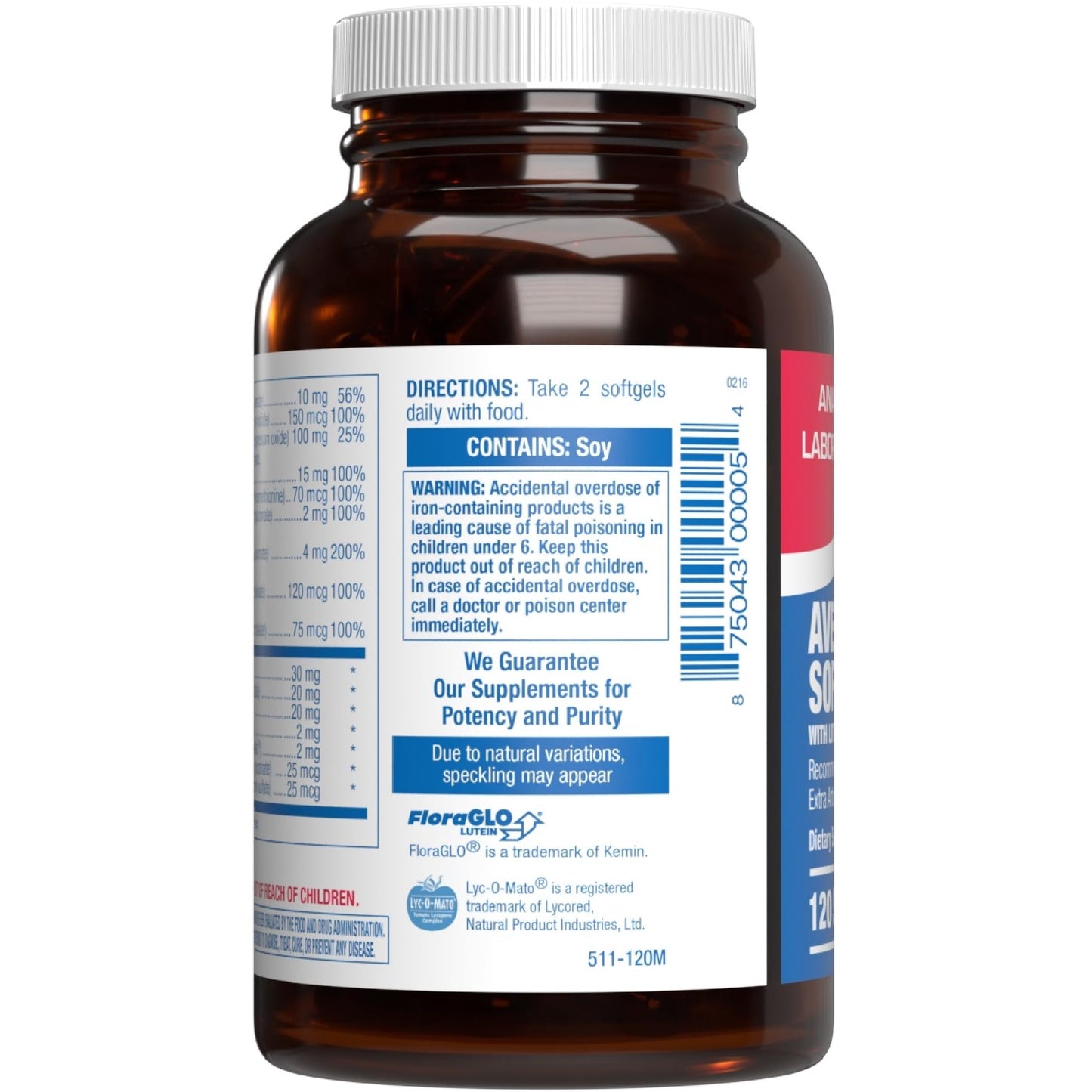 Anabolic Laboratories 30-In-1 Adult Multivitamin with Iron Softgels 120