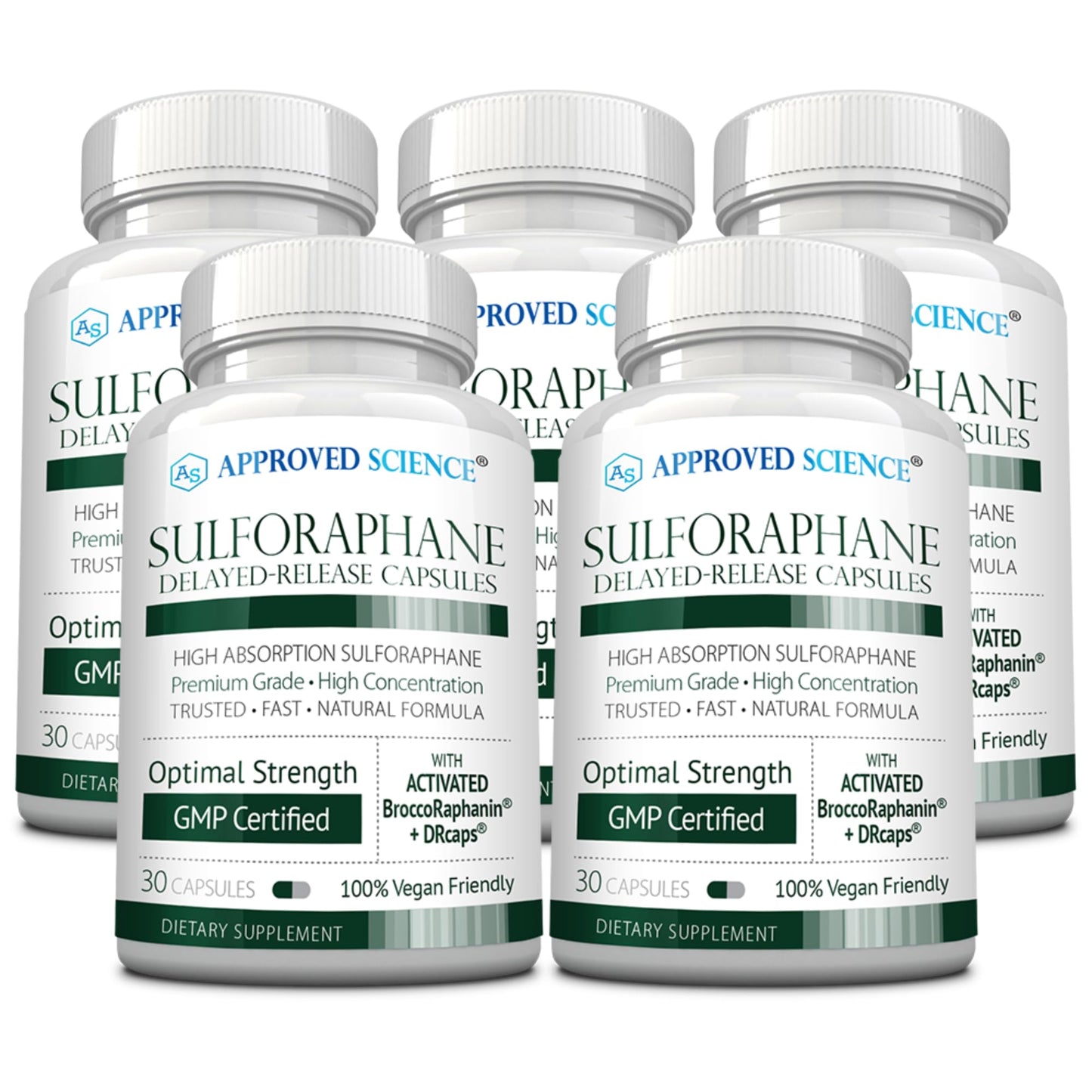 Approved Science Sulforaphane Delayed Release Capsules 150 Capsules