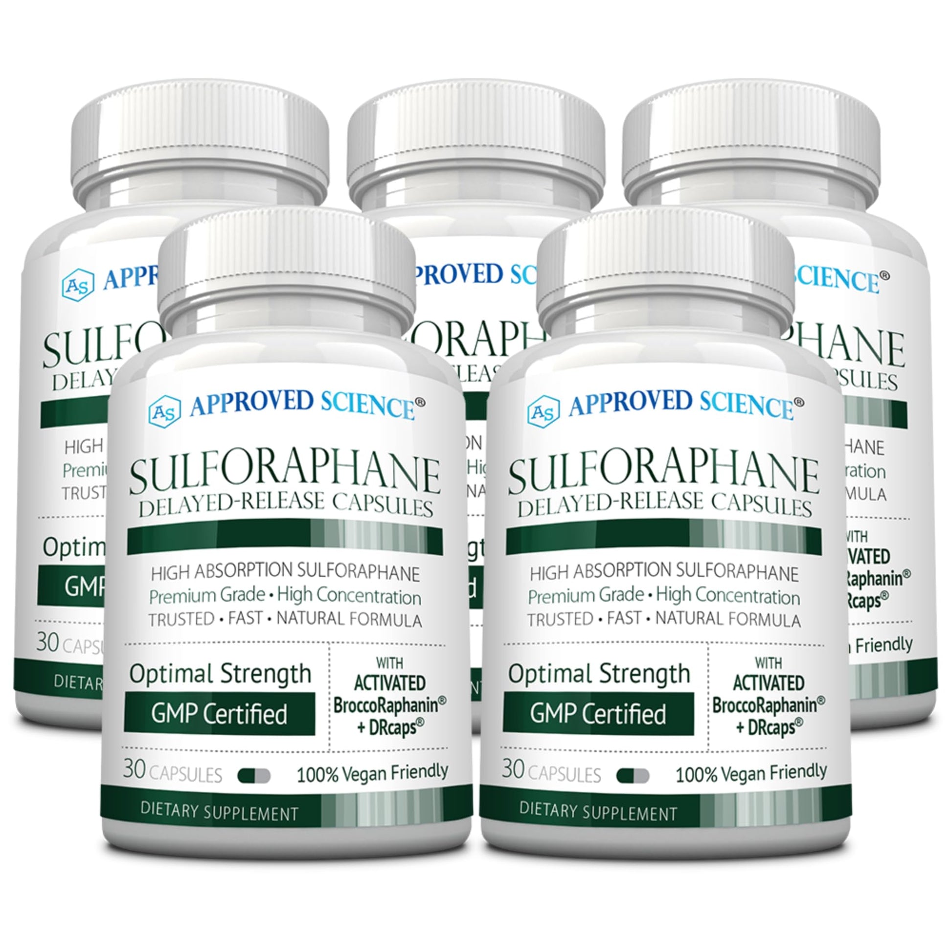Approved Science Sulforaphane Delayed Release Capsules 150 Capsules