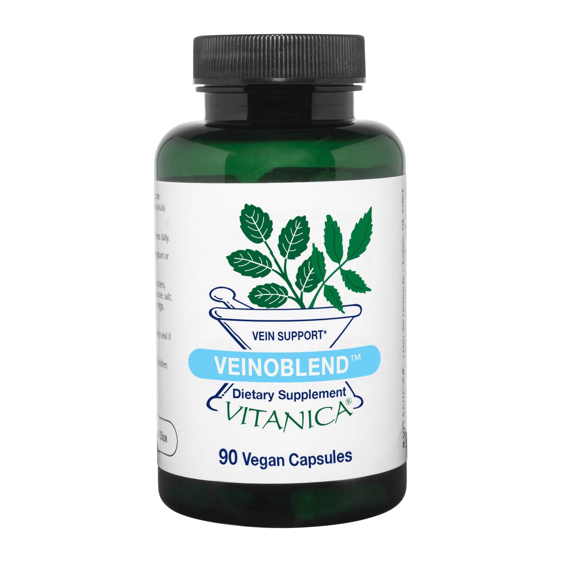 Vitanica VeinoBlend - Circulation Supplement for Blood Flow, Vein & Capillary Support - Includes Bromelain, Horse Chestnut, Gotu Kola, Butcher's Broom, Bioflavonoids, & Vitamin C - Vegan 90 Capsules