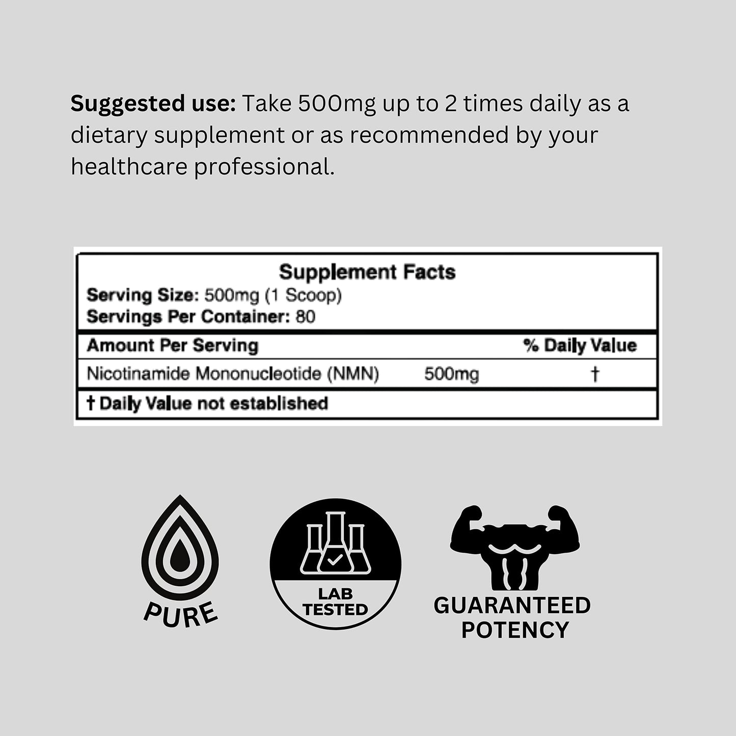 Probase Nutrition Longevity Pure NMN Powder 1.4 Ounce