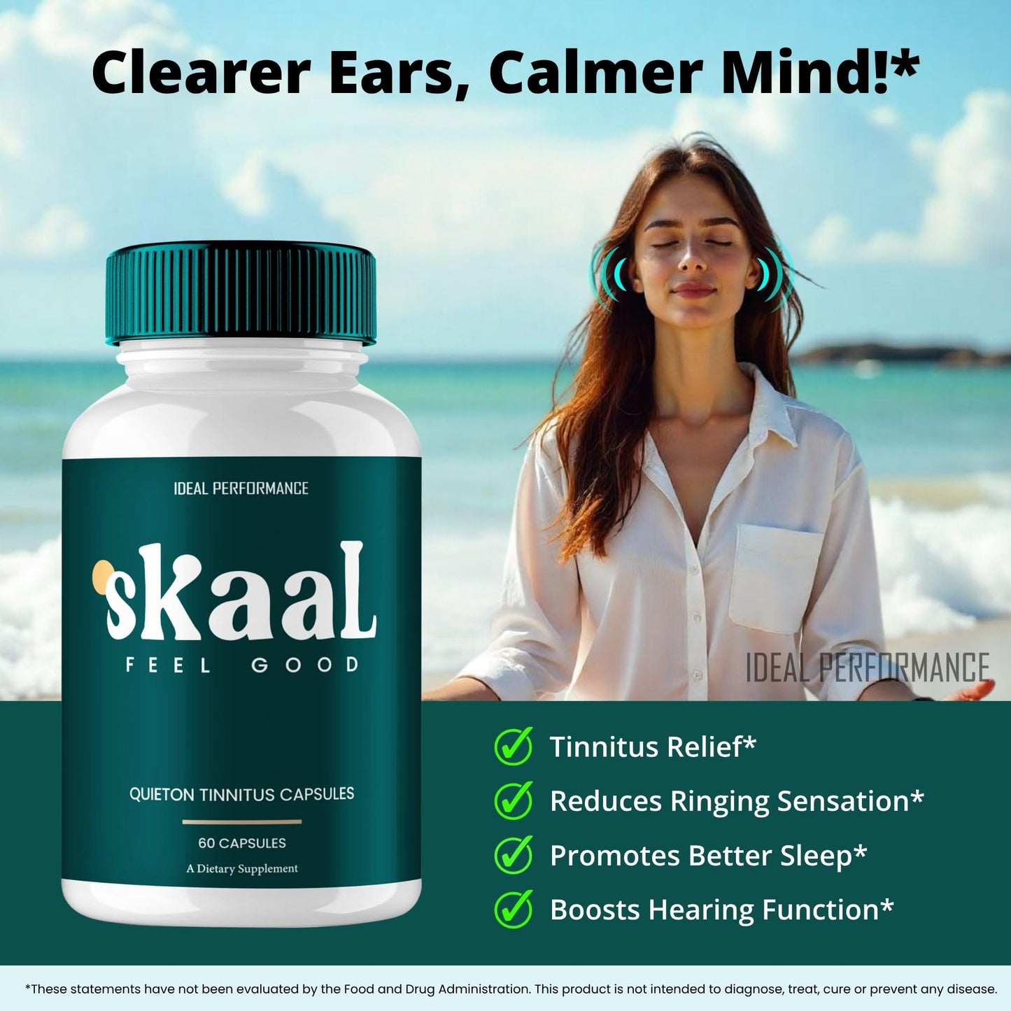 IDEAL PERFORMANCE Skaal Tinnitus Capsules, 300 Count