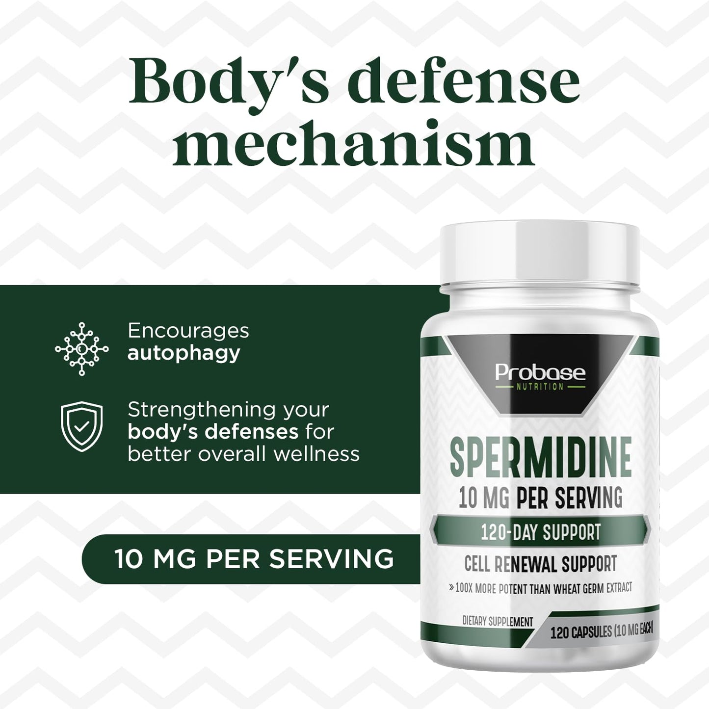 Probase Nutrition Spermidine Capsule 120 Capsules