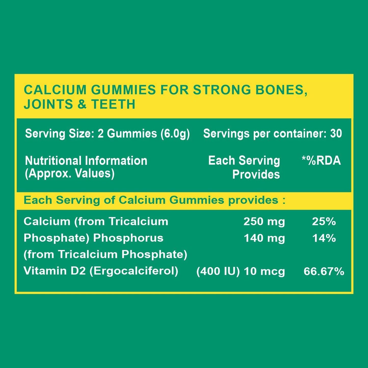 Generic Calcium with Vitamin D Gummies, 60 Gummies