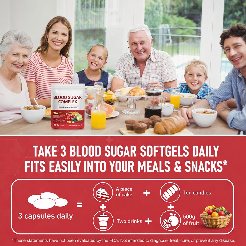 Generic Blood Sugar Support Complex Softgels 300