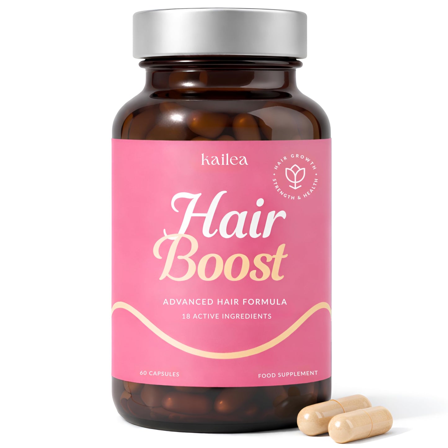 Kailea 18-in-1 Hair Growth Supplement Capsule 60 Count