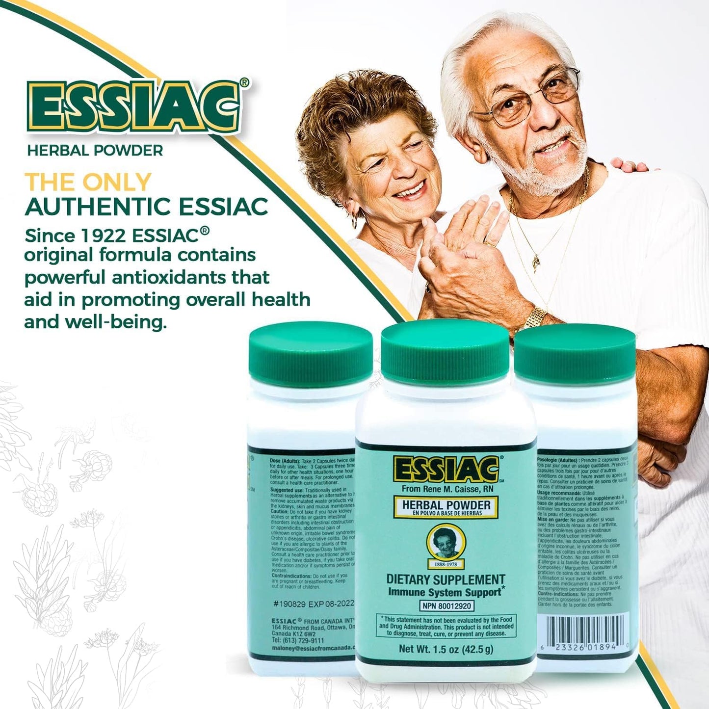 Essiac Original Herbal Tea Powder 1.5 oz (Pack of 2)