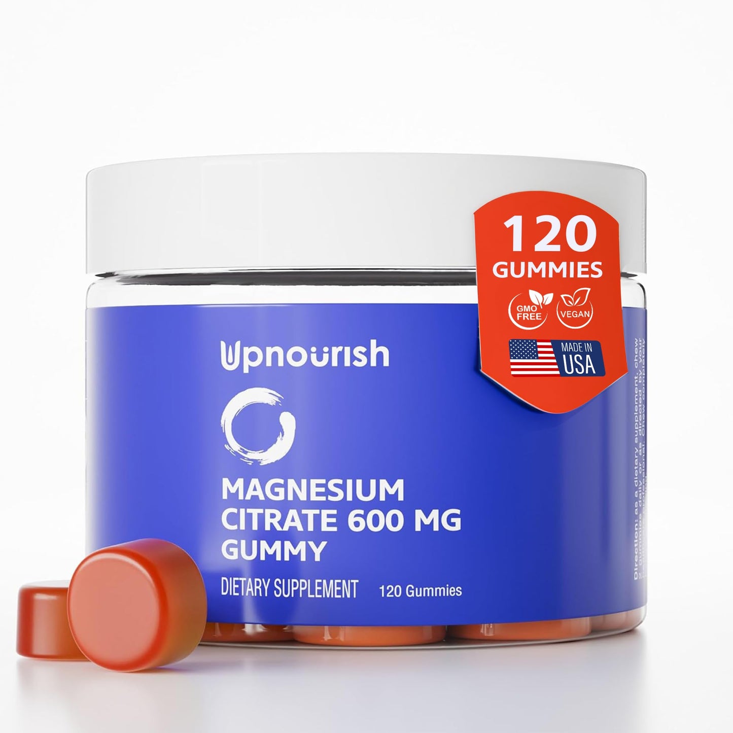 UpNourish Magnesium Citrate Gummies 120 Count