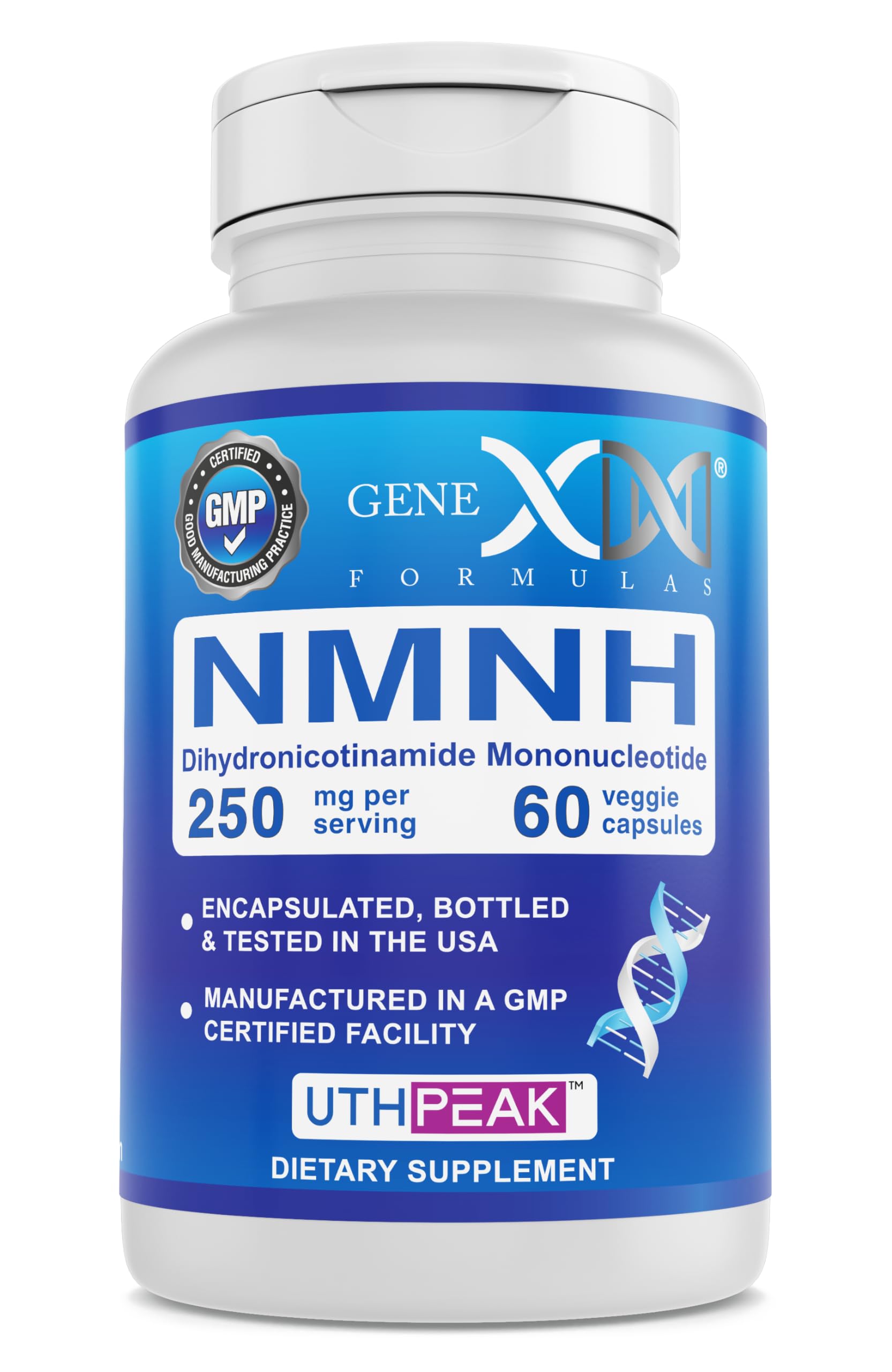 Genex Formulas NMNH 250mg NAD+ Precursor Capsules 60 Count