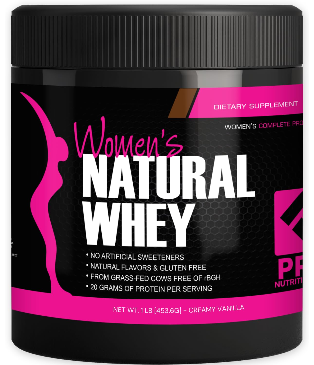 PRO NUTRITION LABS Her Natural Whey Protein Powder Creamy Vanilla, 16 Servings