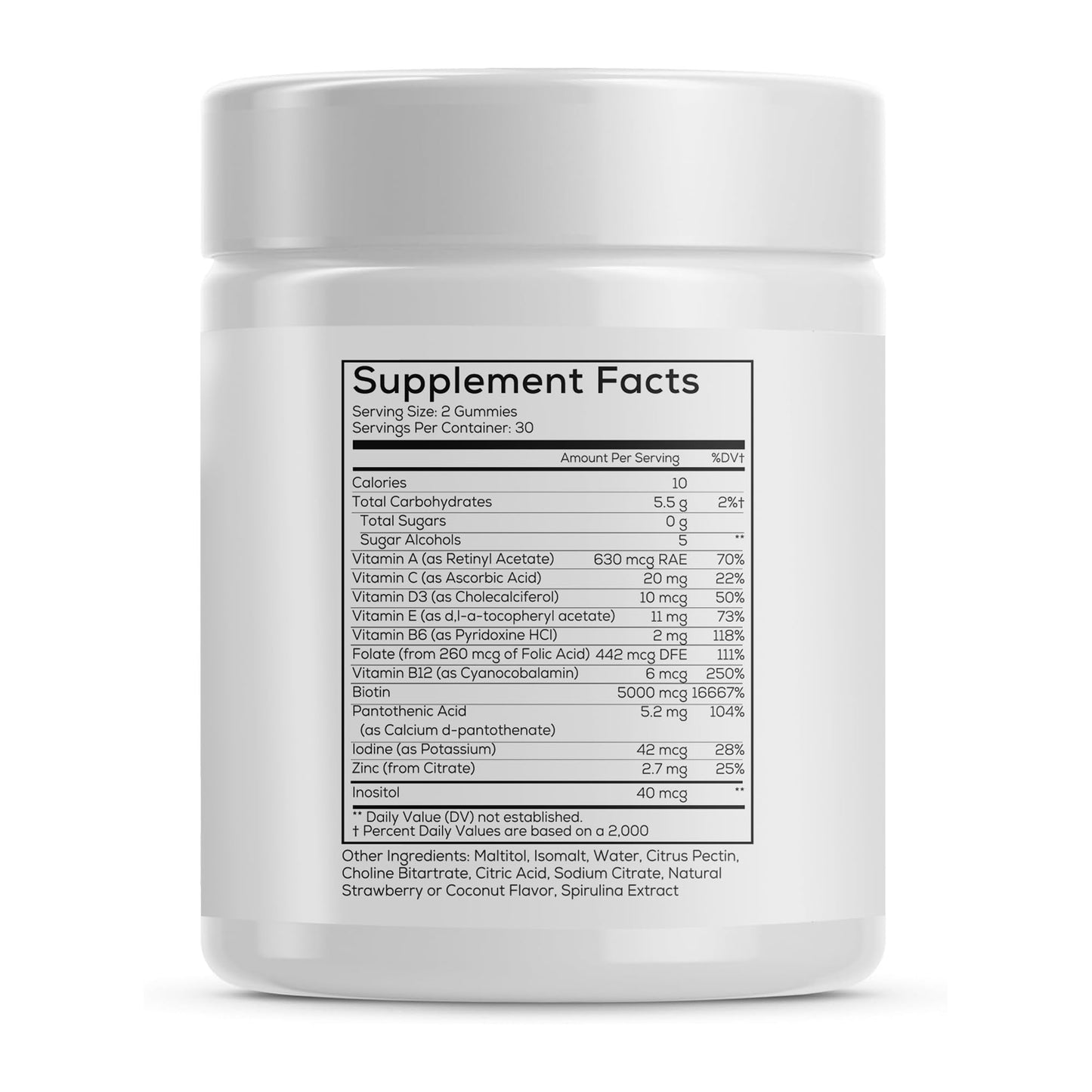 FLEUR Bloom & Glow Hair Skin and Nails Gummies, 60 Count
