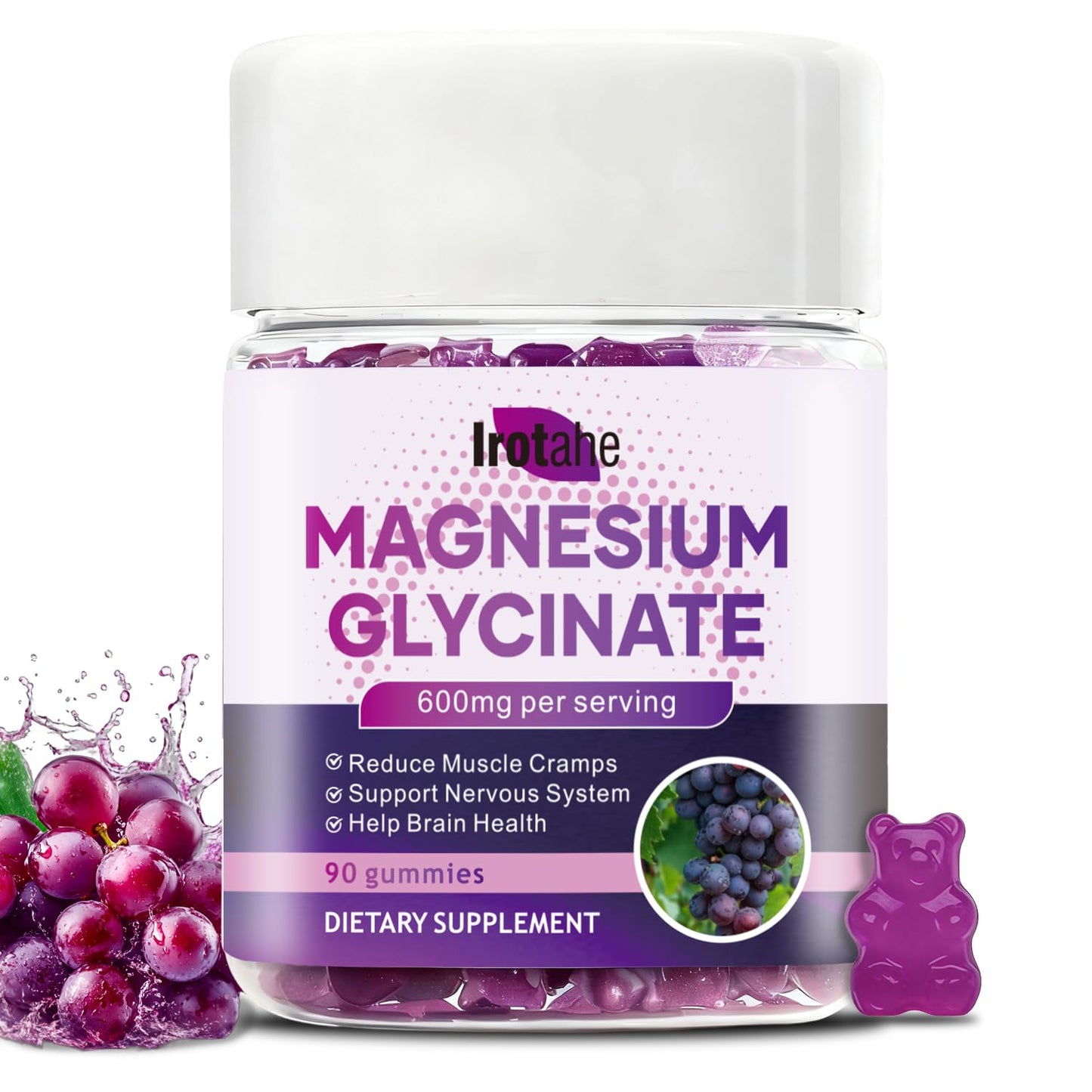 Irotahe Magnesium Glycinate Gummies 600mg Gummy 1 Count