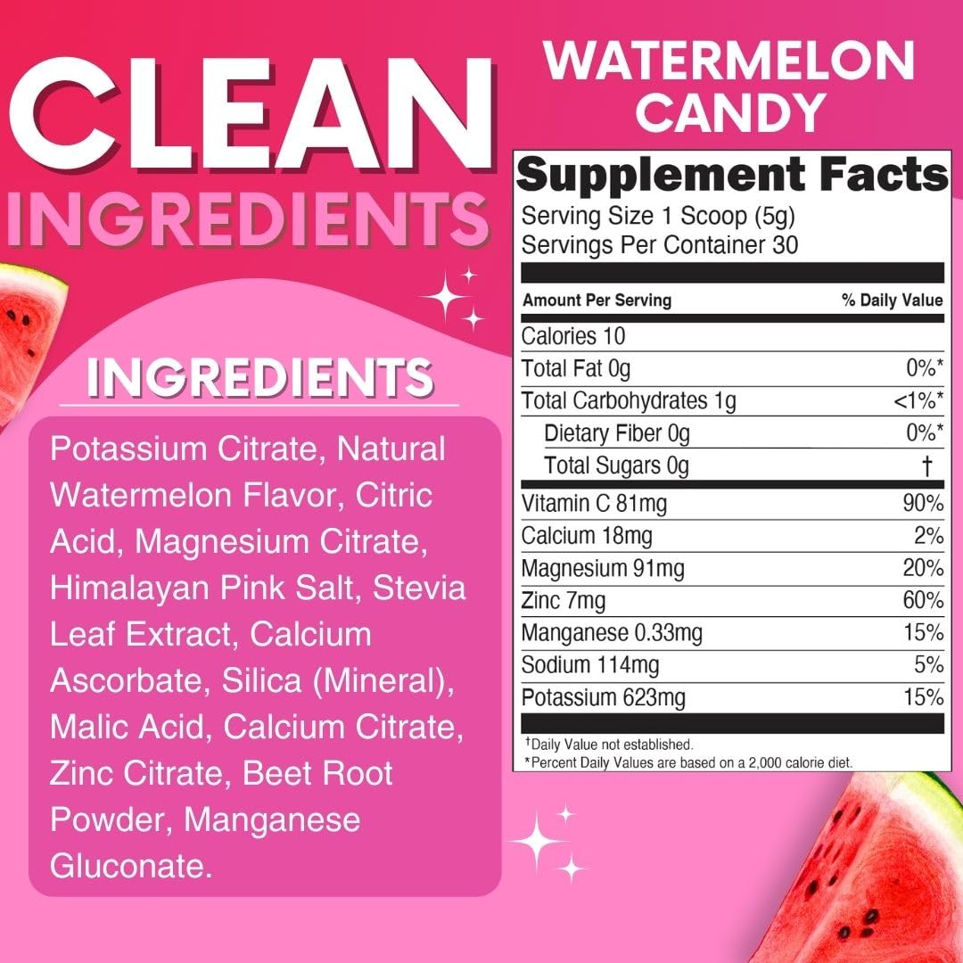 My Adventure to Fit Electrolytes - Blue Raspberry + Watermelon Candy Flavored Powder 10.58