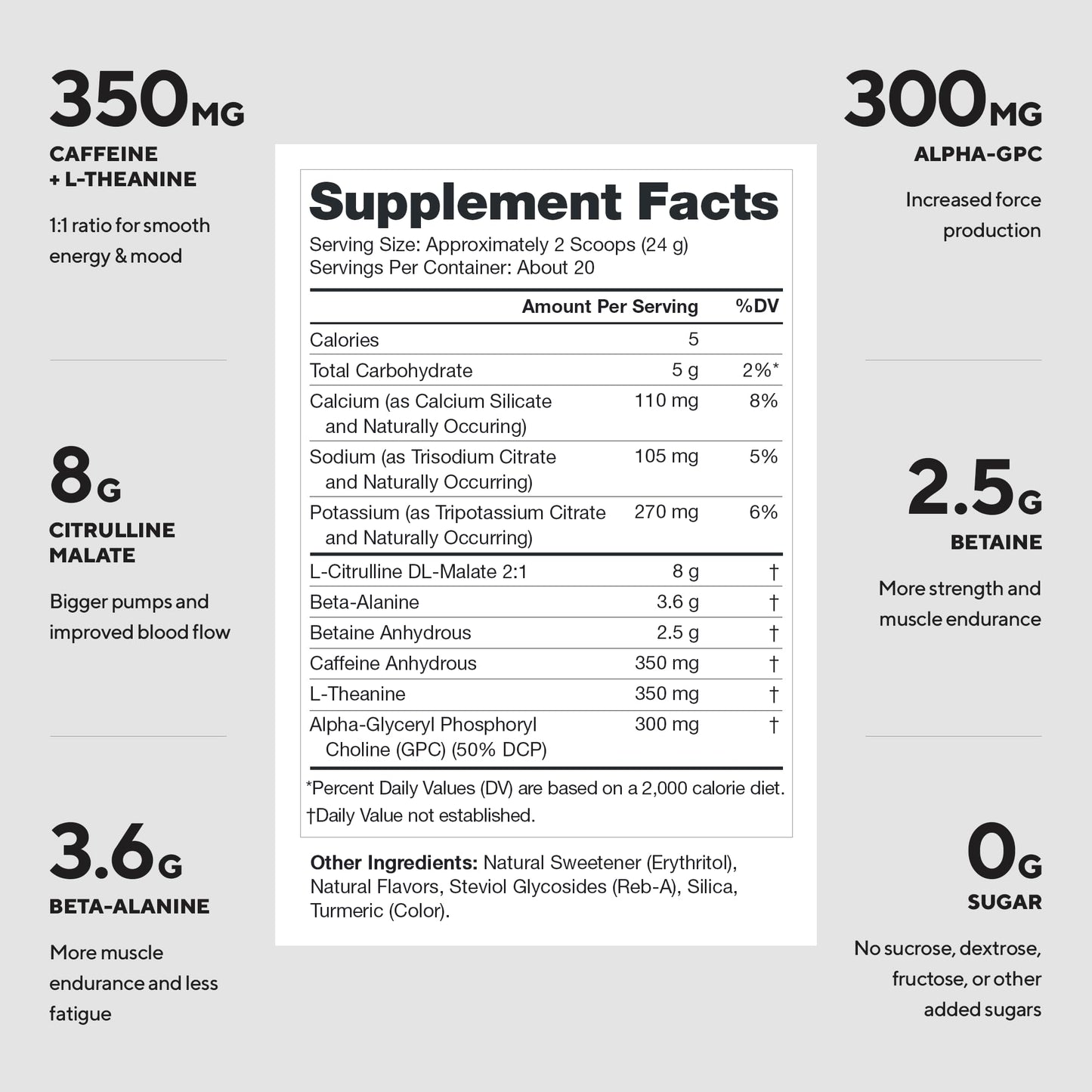 LEGION Pulse Preworkout Powder 20 Servings