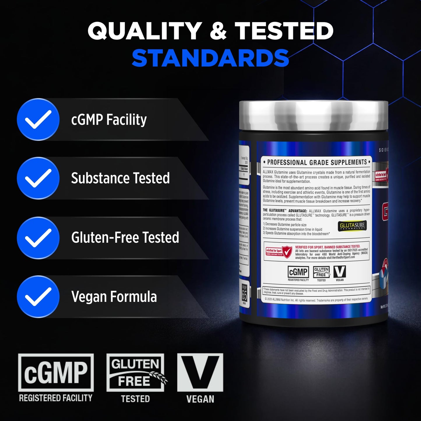 ALLMAX L-Glutamine Powder 35.27