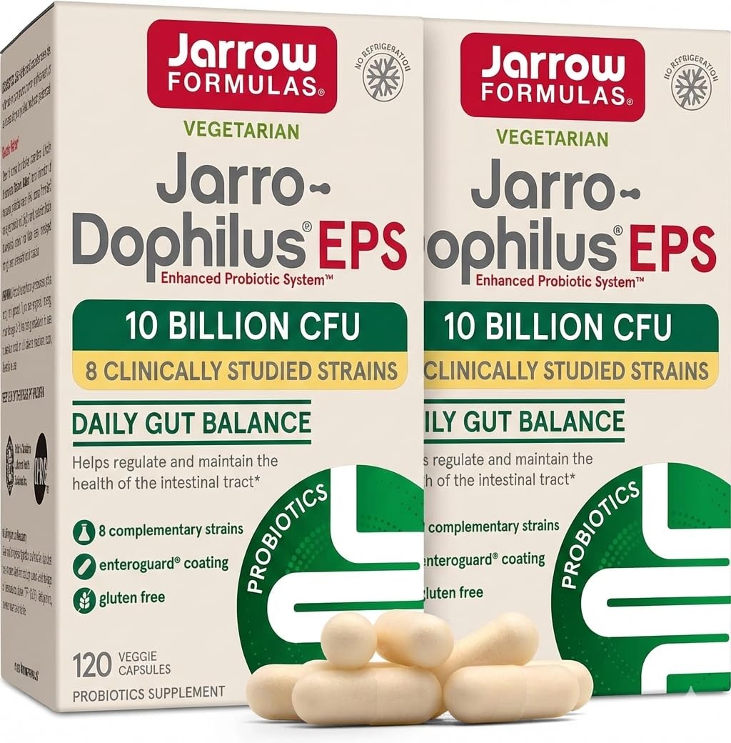 Jarrow Formulas Jarro Dophilus Probiotics 10 Billion CFU Probiotic Supplement 240 Capsules