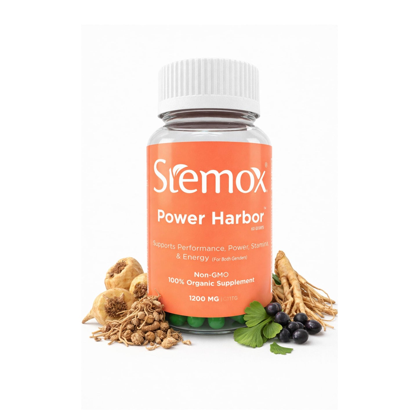 Stemox Power Harbor Maca Root & Arginine HCL Supplement for Men Capsule, 1 Count