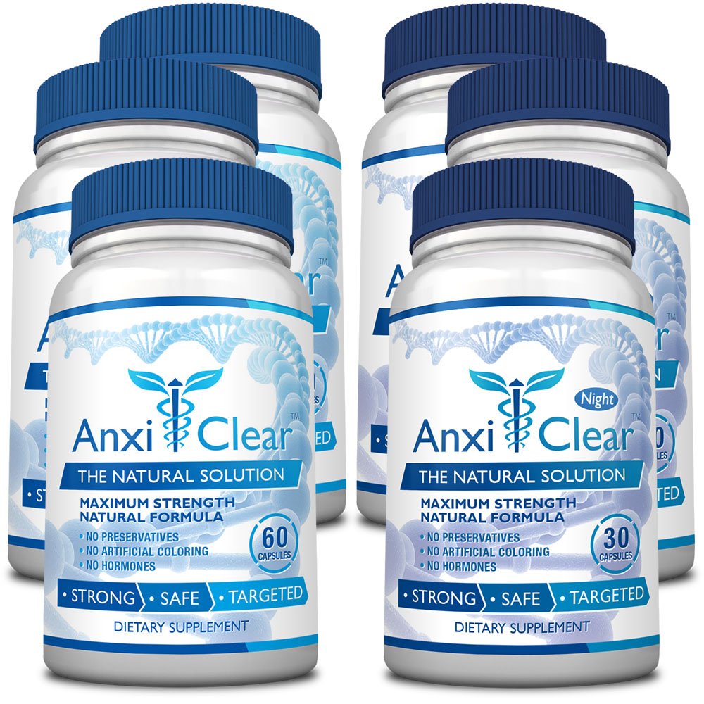 AnxiClear 5-HTP + L-Theanine Capsules, 90 Count