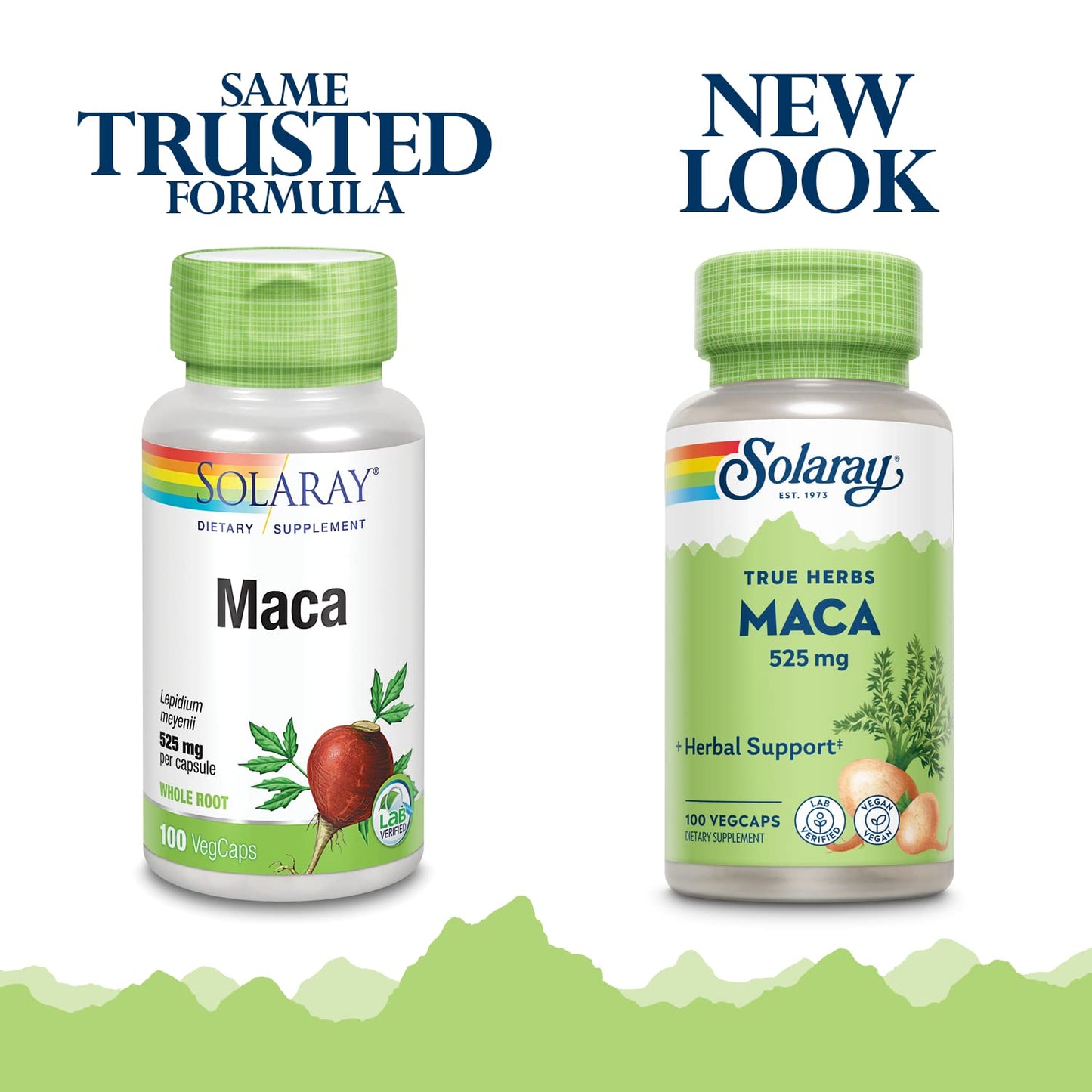 SOLARAY Maca Root 525mg Capsules, Energy & Vitality Support, 100 VegCaps