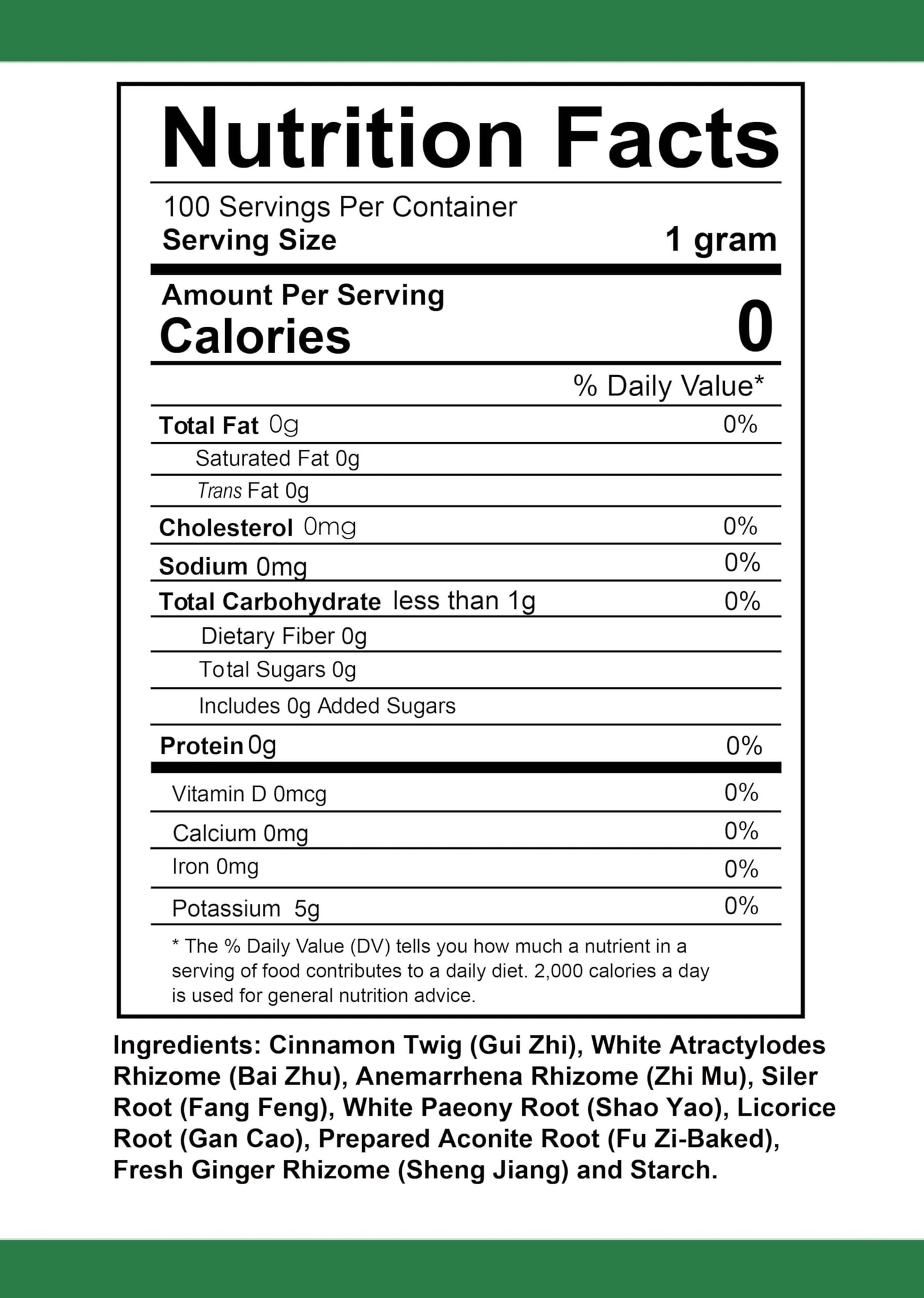 Health Herbal Gui Zhi Shao Yao Zhi Mu Tang Powder 3.53 Ounce