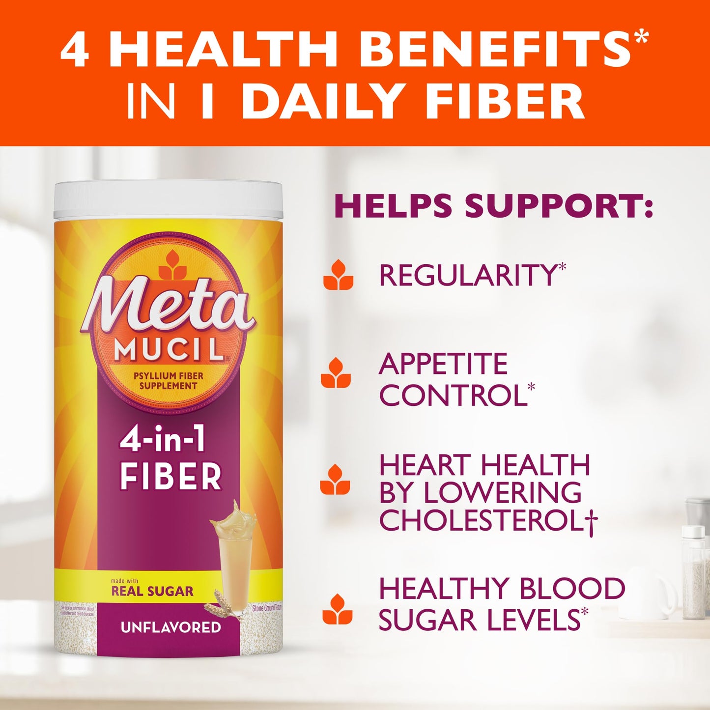 Metamucil Psyllium Husk Powder 29.8 Servings