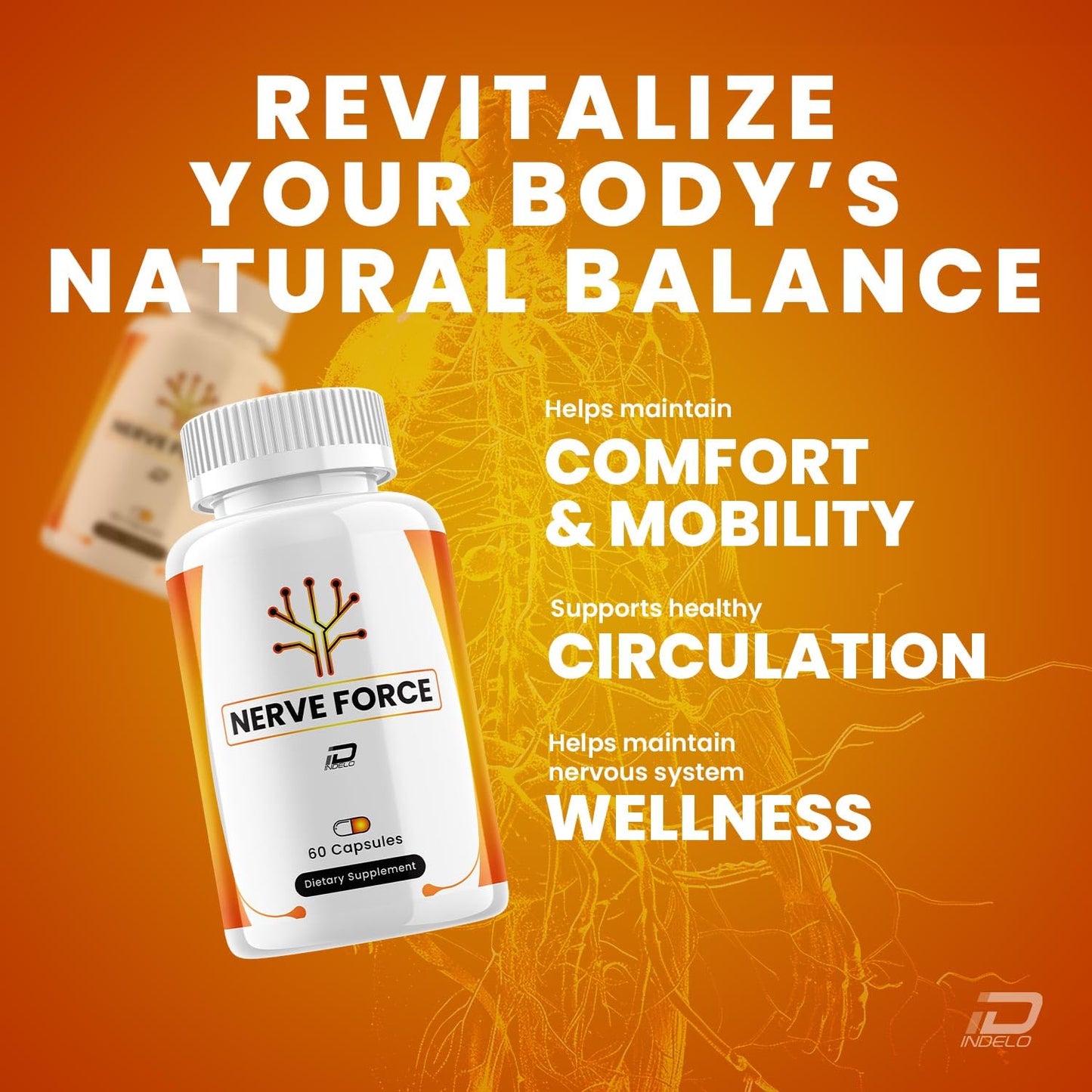 Indelo Nerve Force 60 Capsules