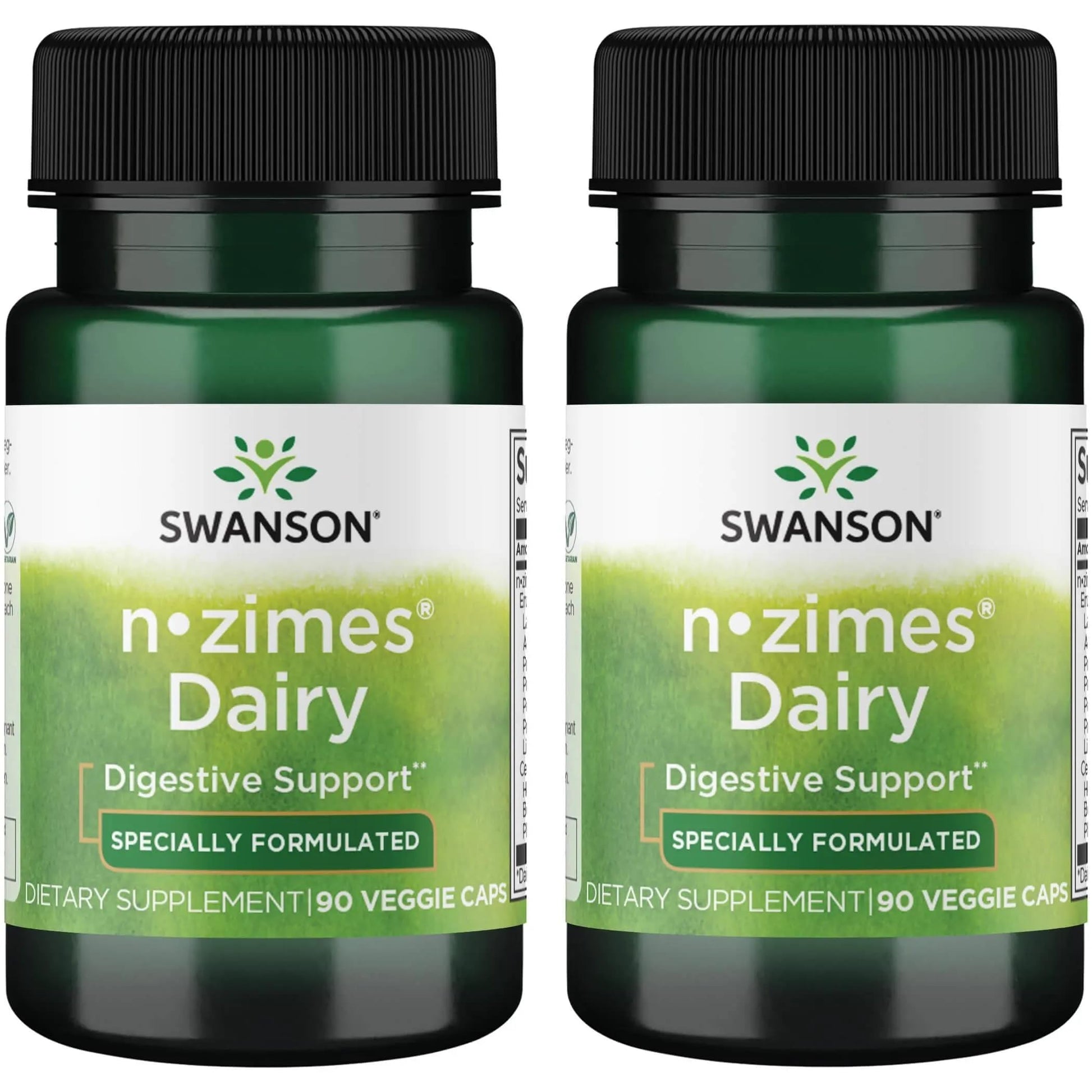 Swanson n-zimes Dairy Enzyme Veg Capsules, 180 Count