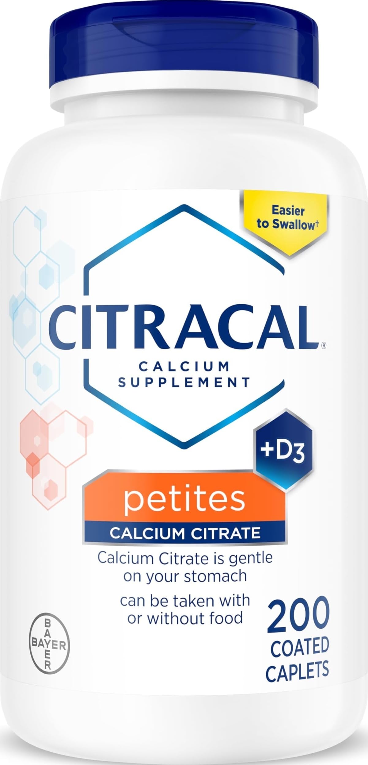 Citracal Petites 400 mg Calcium Citrate with Vitamin D3 Tablets, 200 Count