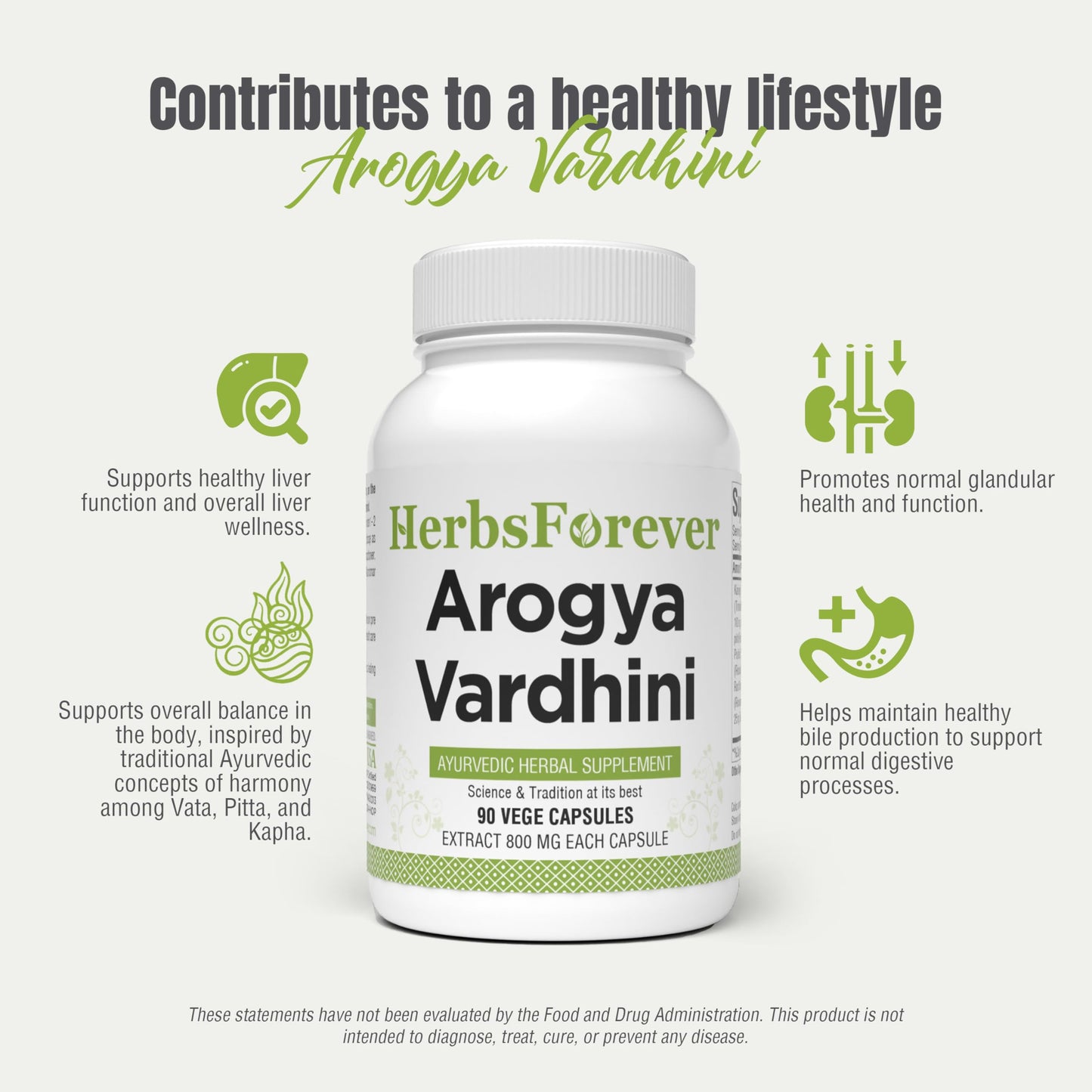 Herbsforever Arogya Vardhini Capsules 90 Count