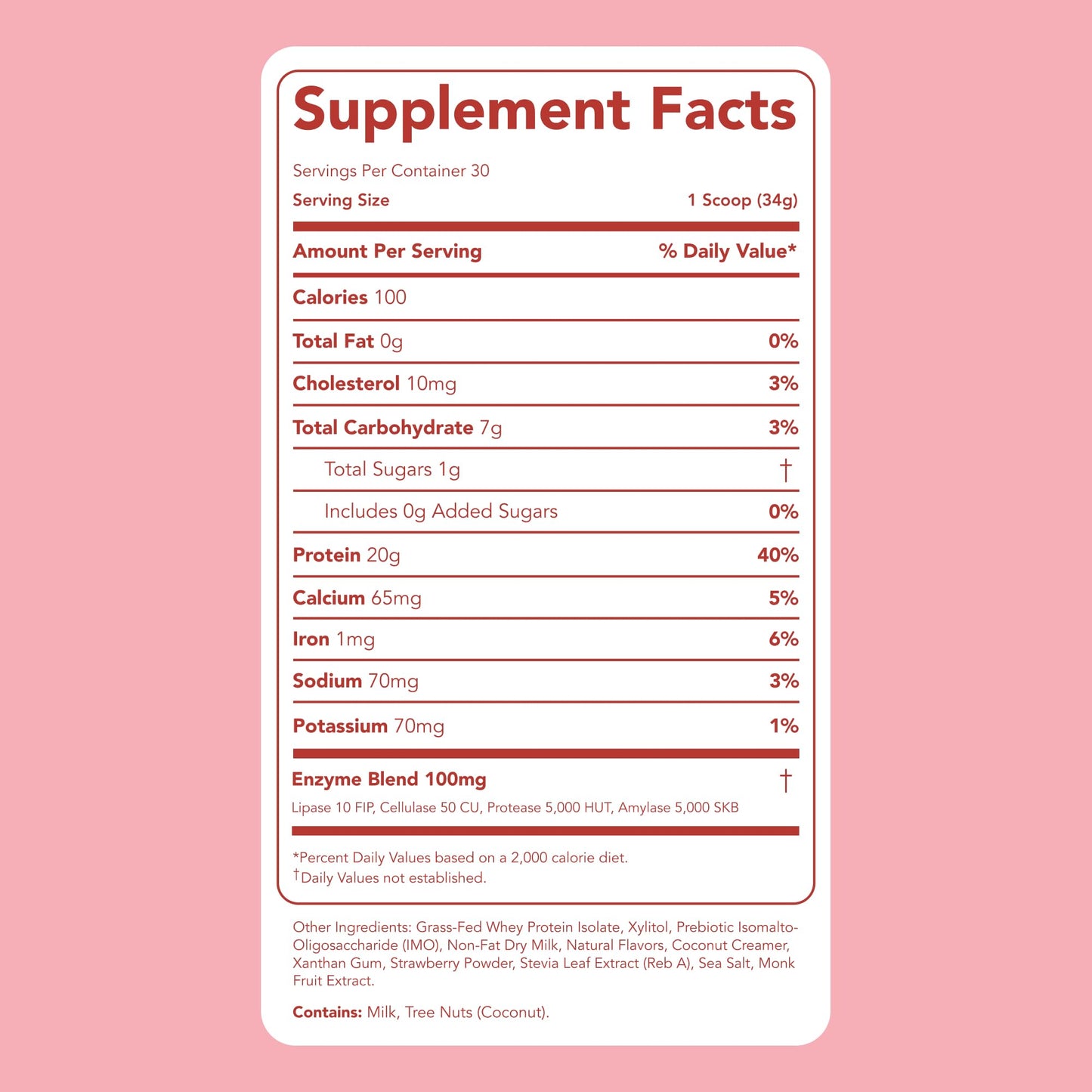 Clean Simple Eats Whey Protein Powder Strawberry Cheesecake, 12