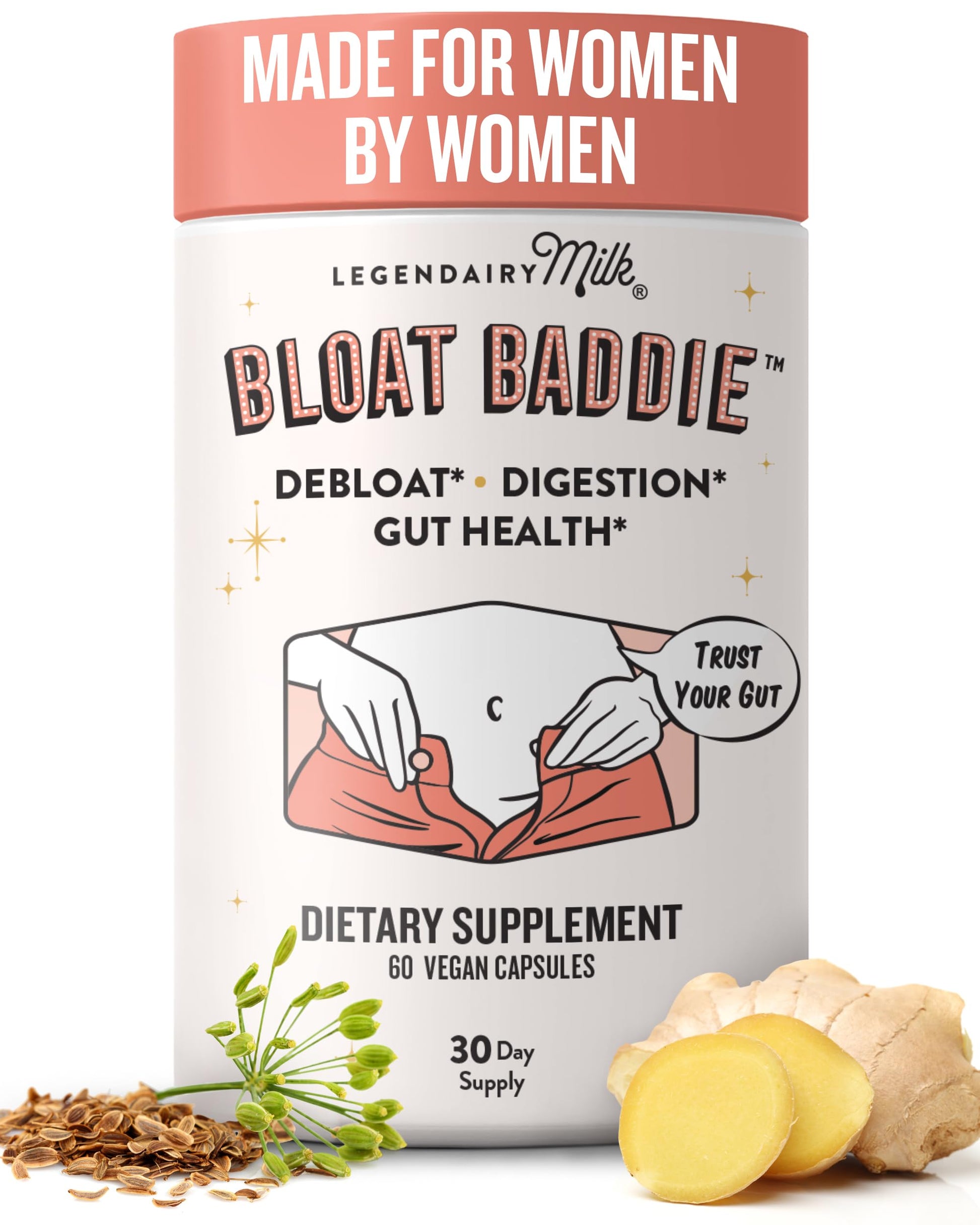 Legendairy Milk Digestive Enzymes for Women Capsule, 60 Count
