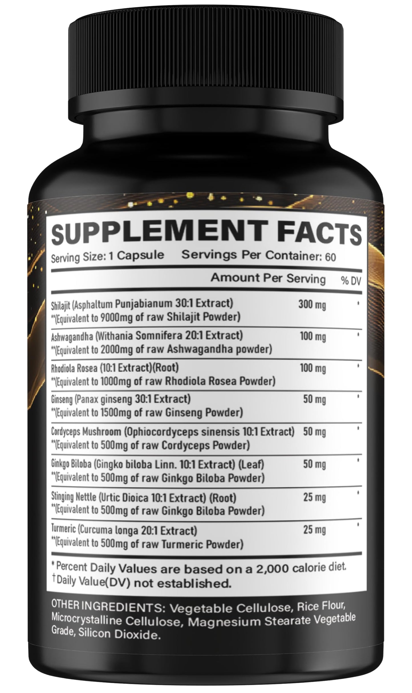 Gi.Da.Culture Shilajit Capsules 60 Veggie Capsules